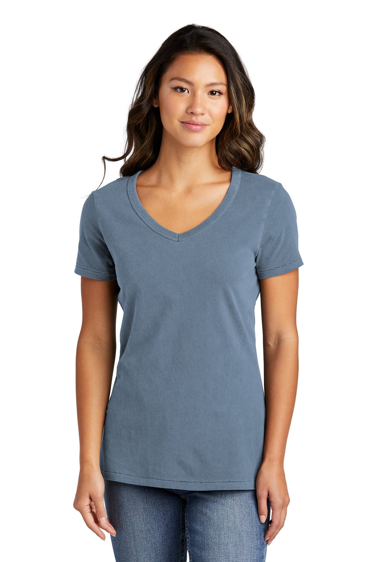 Port & Co ™  Women's Beach Wash ®  Garment-Dyed V-Neck Tee LPC099V