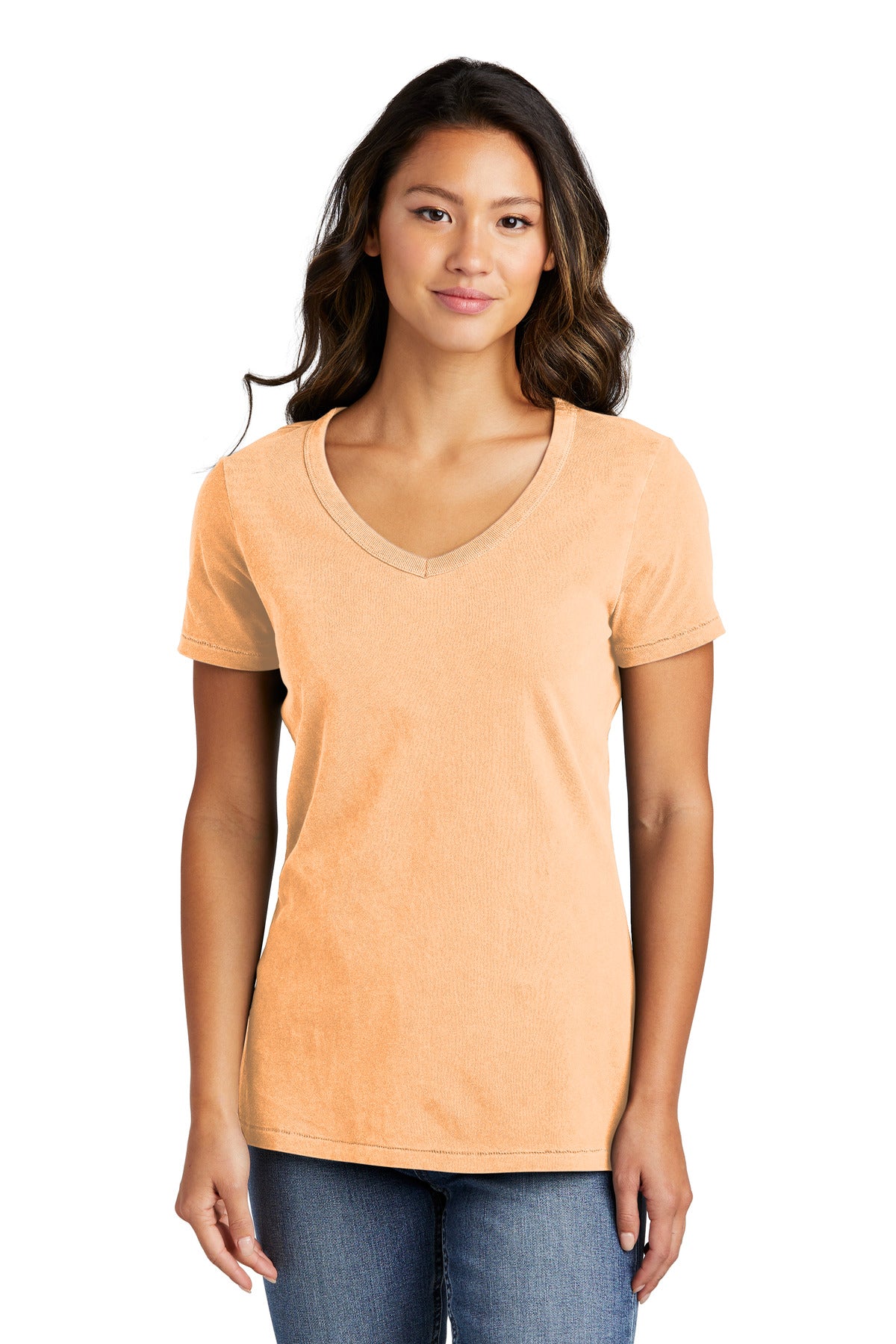 Port & Co ™  Women's Beach Wash ®  Garment-Dyed V-Neck Tee LPC099V