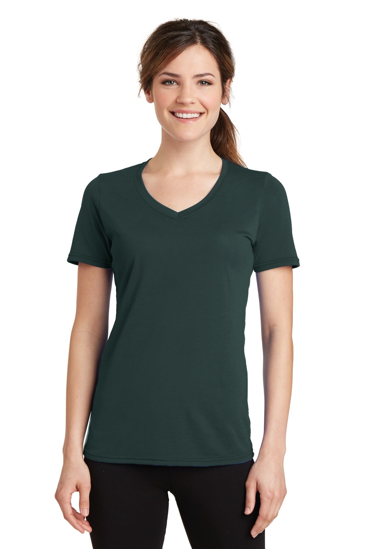 Port & Co ™  Women's Performance Blend V-Neck Tee. LPC381V