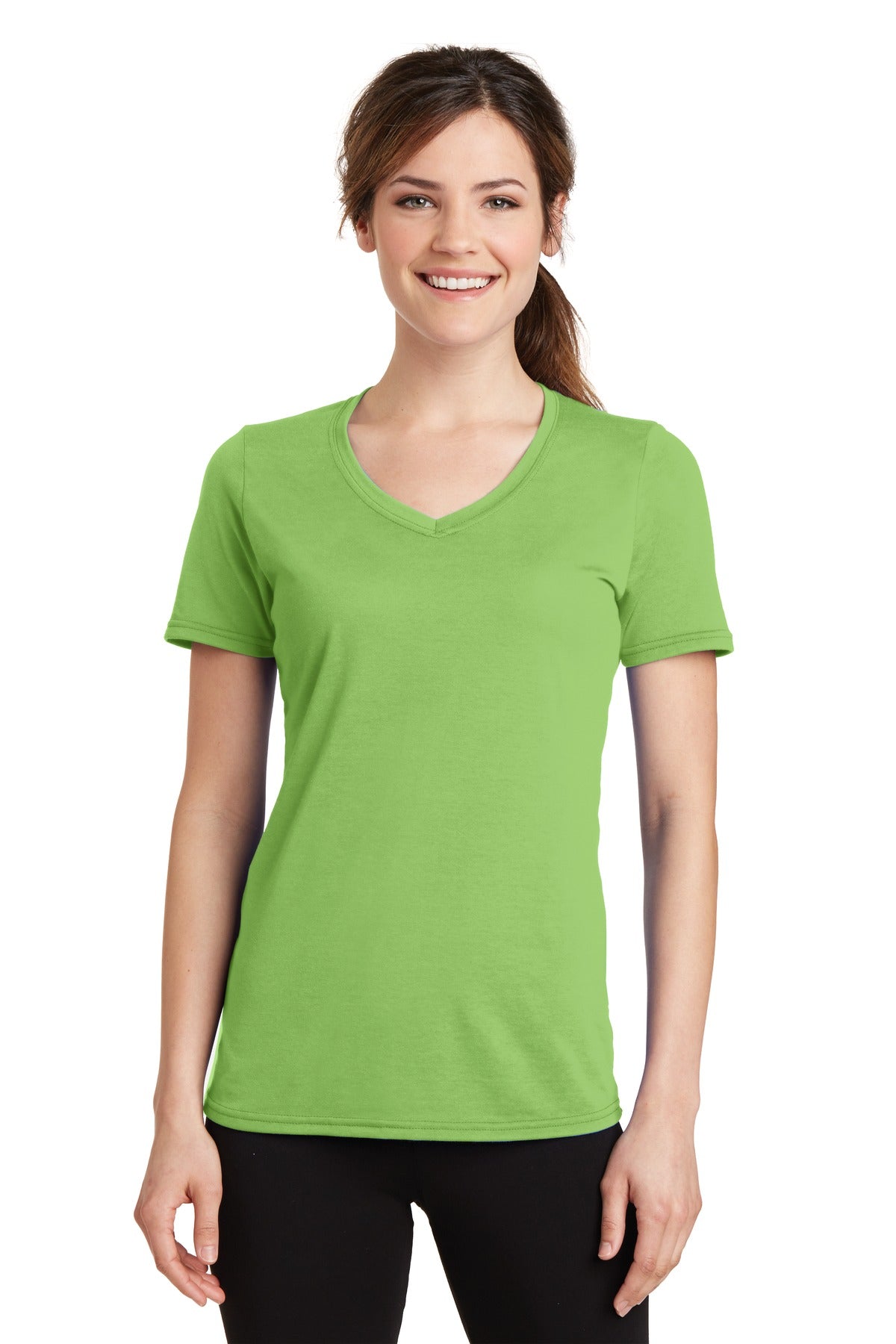 Port & Co ™  Women's Performance Blend V-Neck Tee. LPC381V
