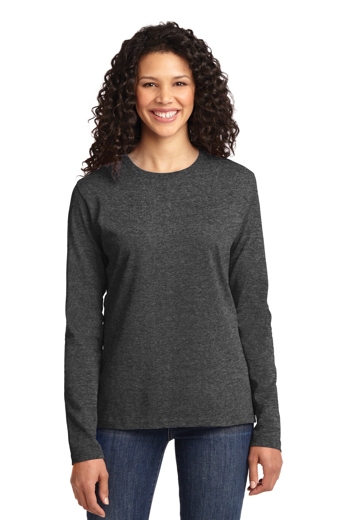 Port & Co ™  Women's Long Sleeve Core Cotton Tee. LPC54LS