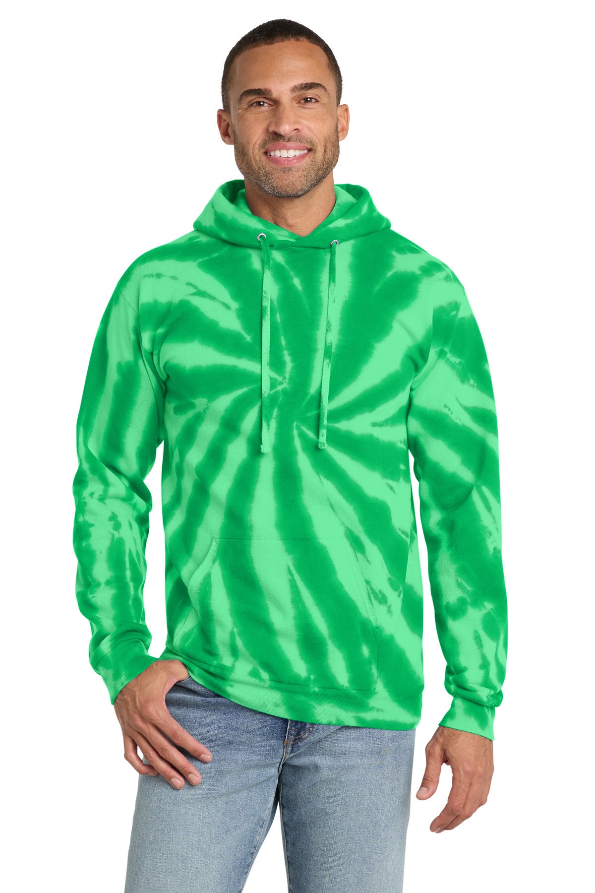 Port & Co ™  Tie-Dye Pullover Hooded Sweatshirt. PC146