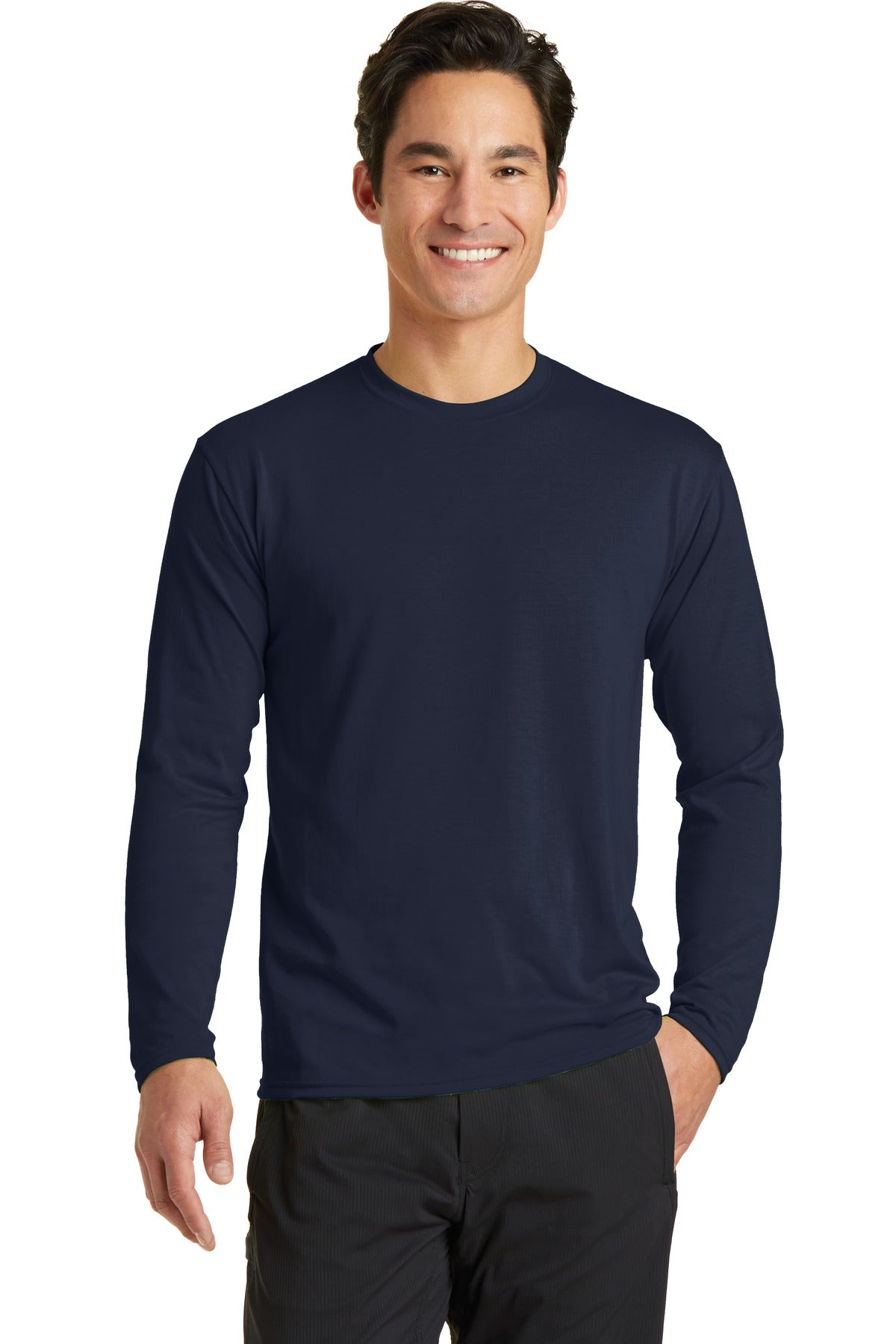 Port & Co ™  Long Sleeve Performance Blend Tee. PC381LS