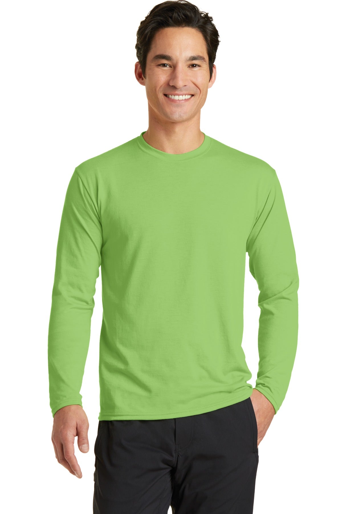 Port & Co ™  Long Sleeve Performance Blend Tee. PC381LS