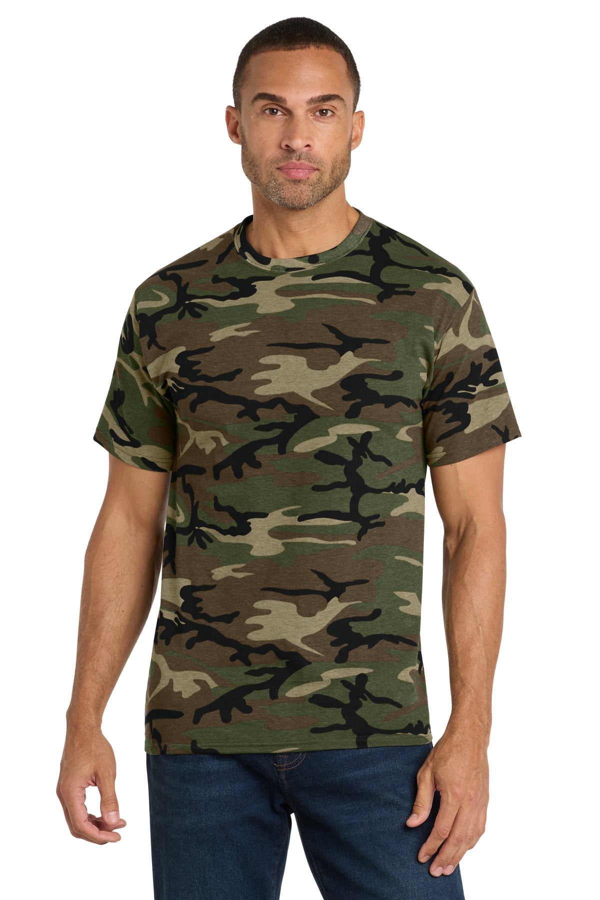 Port & Co ™  Core Cotton Camo Tee.  PC54C