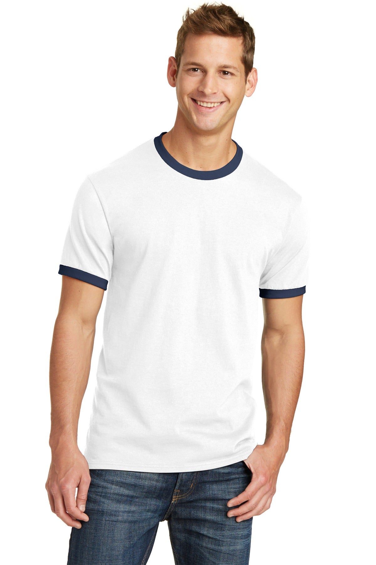 Port & Co ™  Core Cotton Ringer Tee.  PC54R