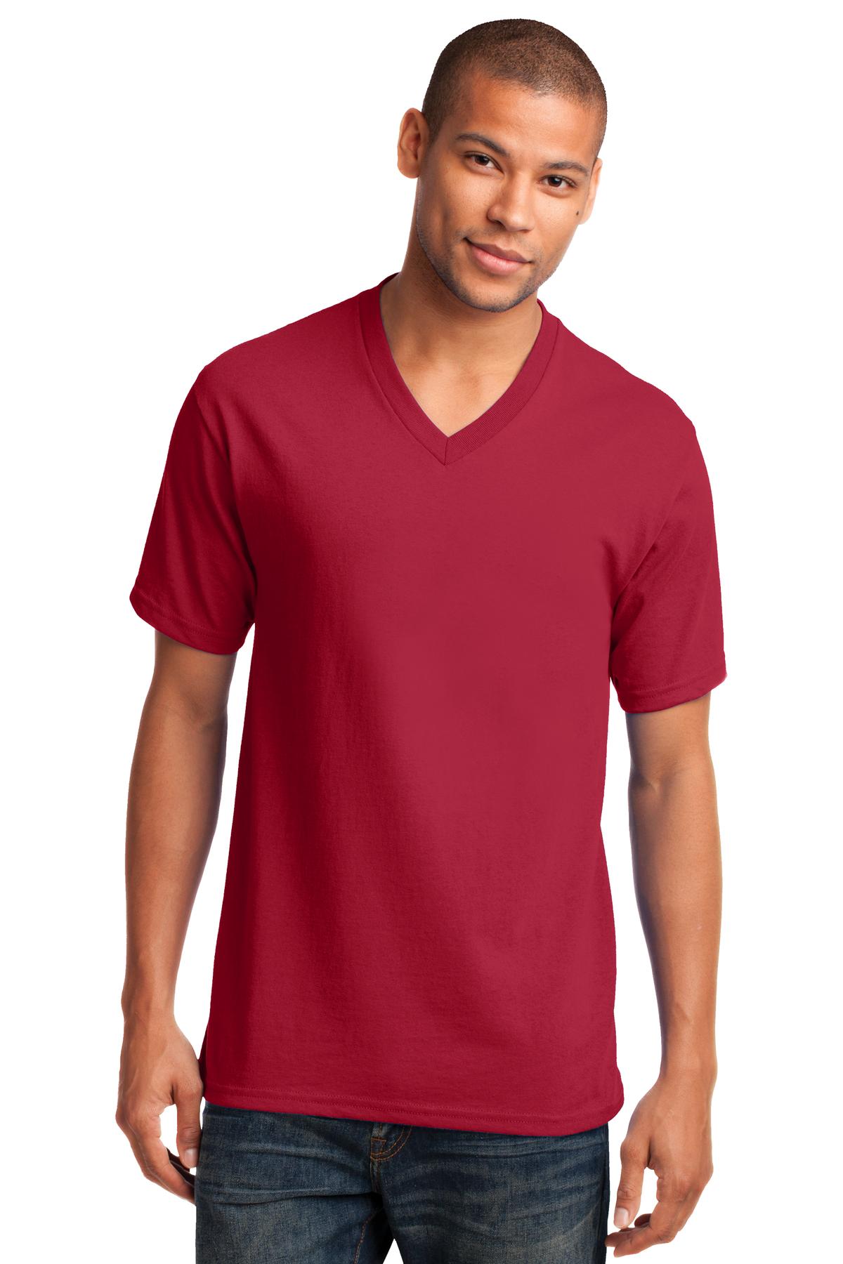 Port & Co ™  Core Cotton V-Neck Tee. PC54V