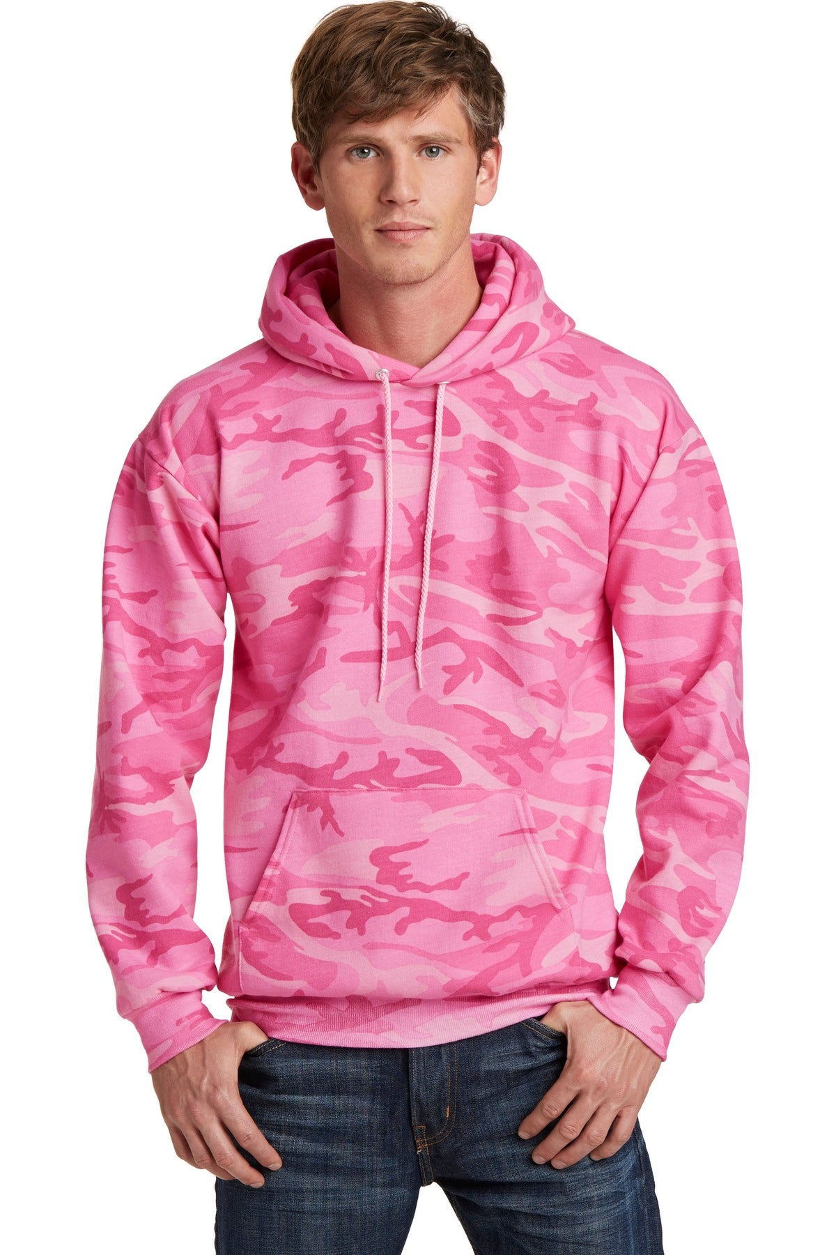 Port & Co ™  Core Fleece Camo Pullover Hooded Sweatshirt. PC78HC