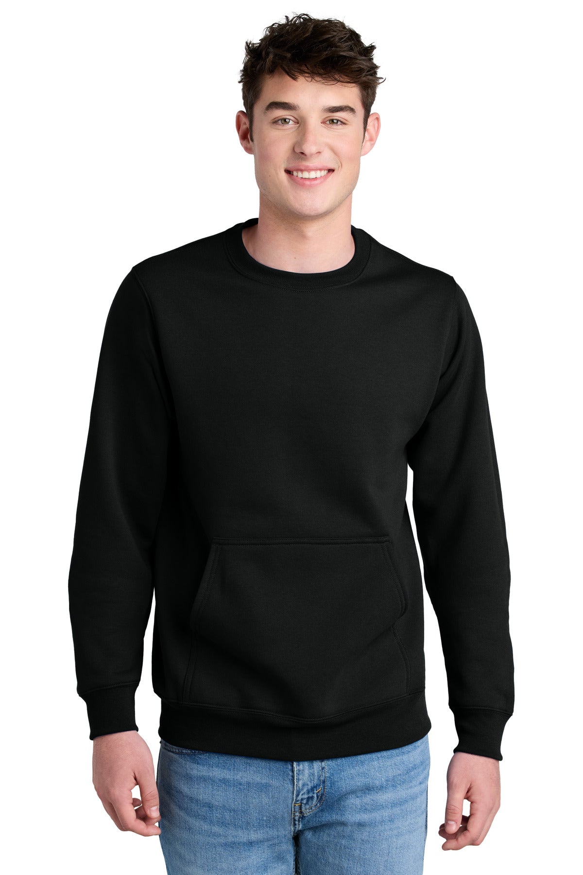Port & Co ™  Core Fleece Crewneck Pocket Sweatshirt PC78PKT
