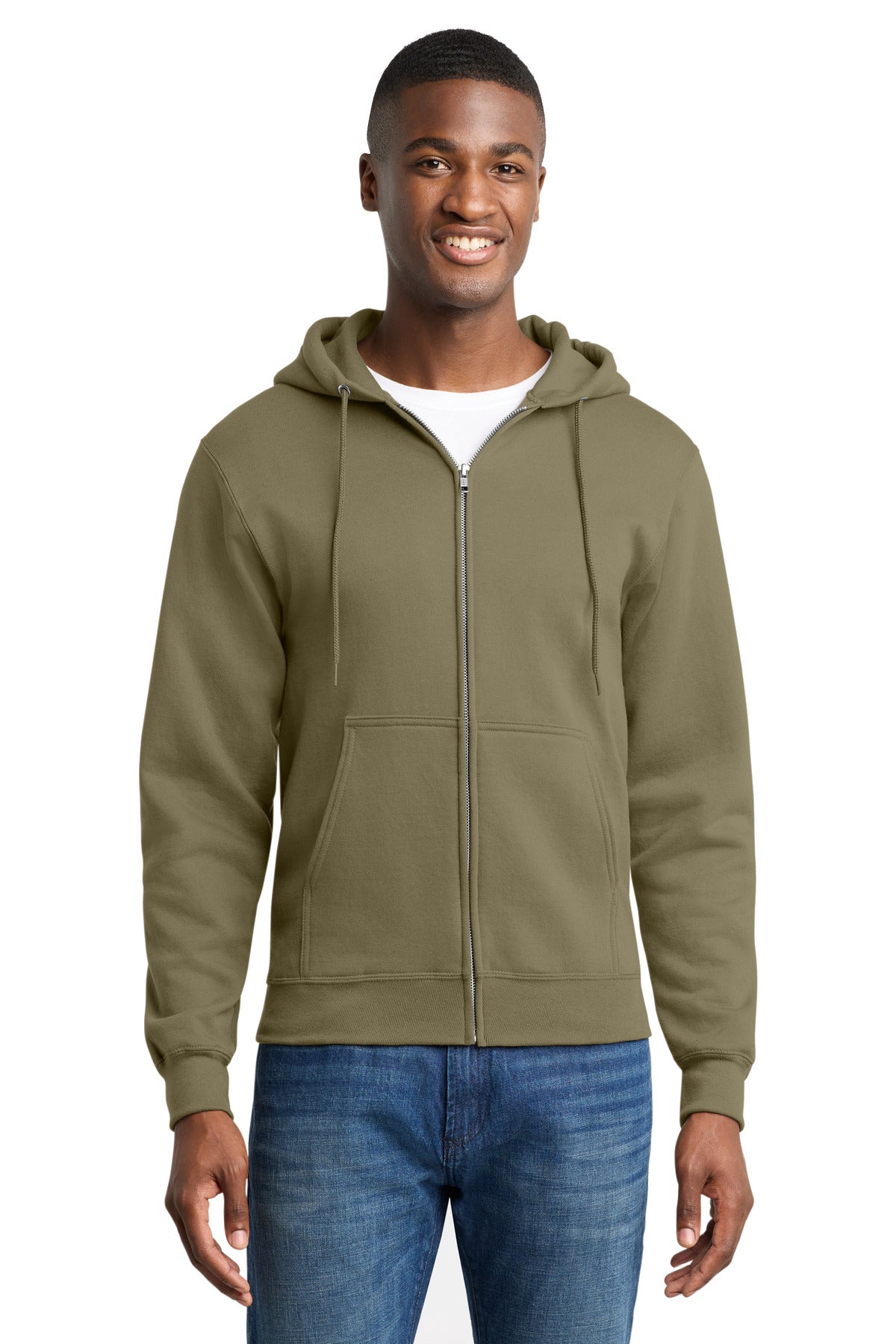Port & Co ™  Core Fleece Full-Zip Hooded Sweatshirt. PC78ZH