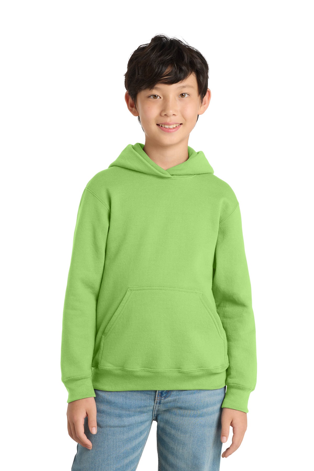 Port & Co ™  Youth Core Fleece Pullover Hooded Sweatshirt.  PC90YH