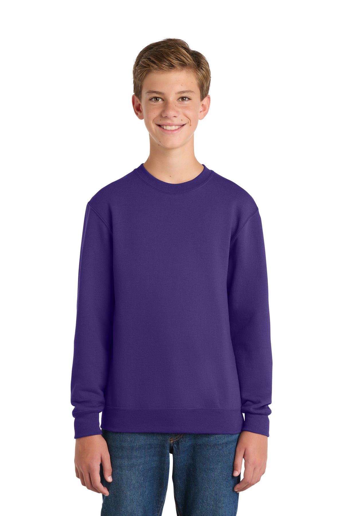 Port & Co ™  Youth Core Fleece Crewneck Sweatshirt.  PC90Y