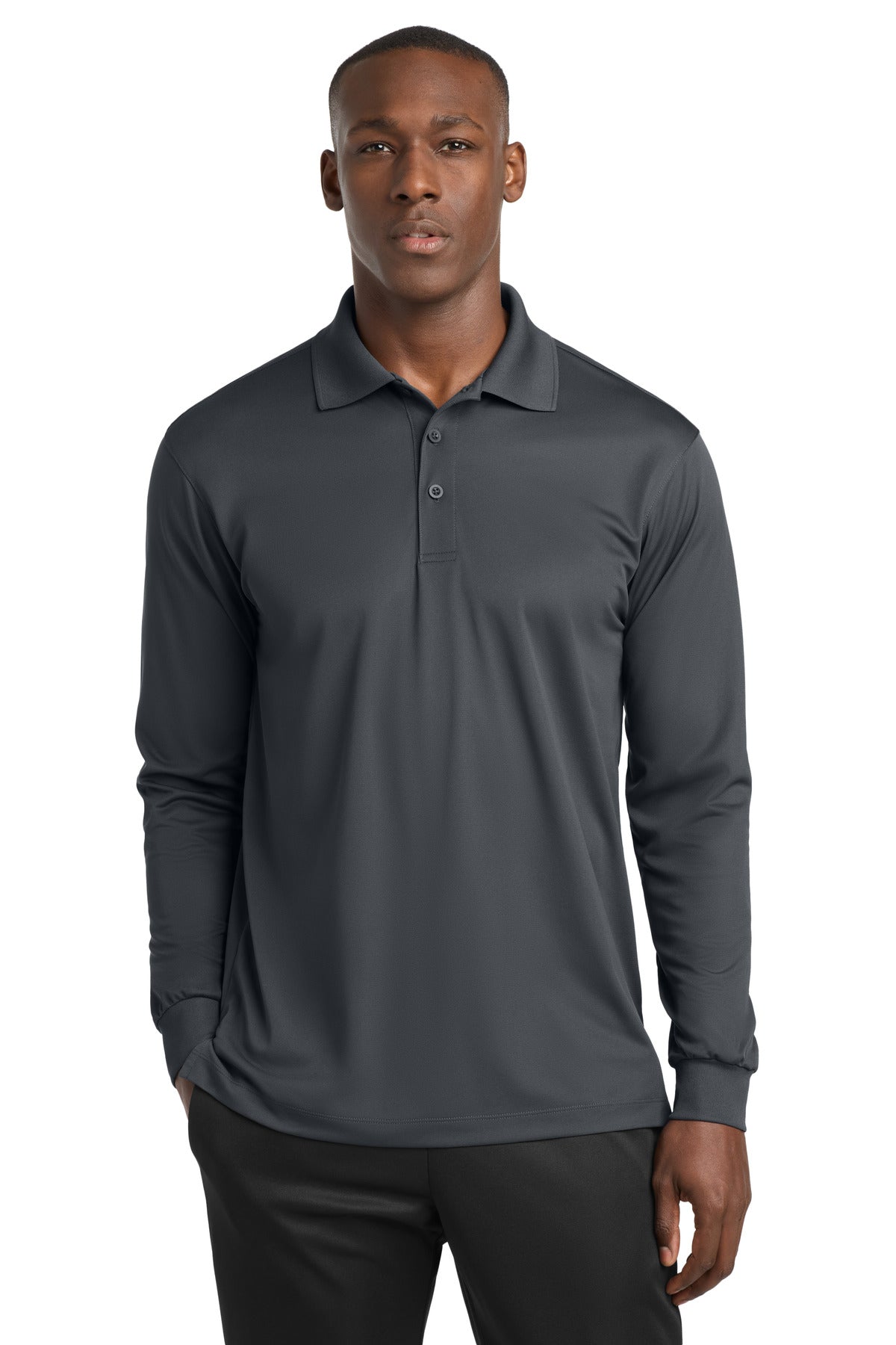 Sport-Tek ®  Long Sleeve Micropique Sport-Wick ®  Polo. ST657