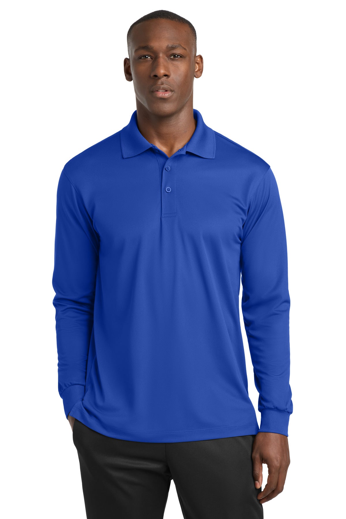 Sport-Tek ®  Long Sleeve Micropique Sport-Wick ®  Polo. ST657