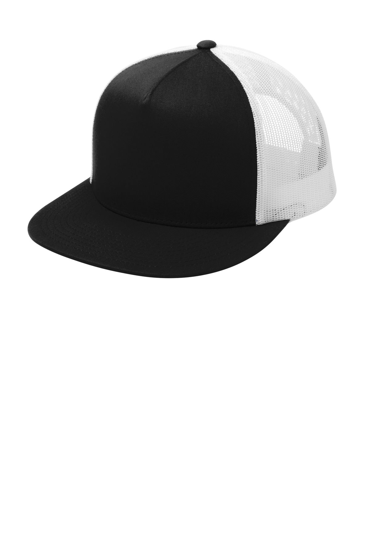 Sport-Tek ®  YP Classics  ®  5-Panel Classic Trucker Mesh Back Cap. STC38