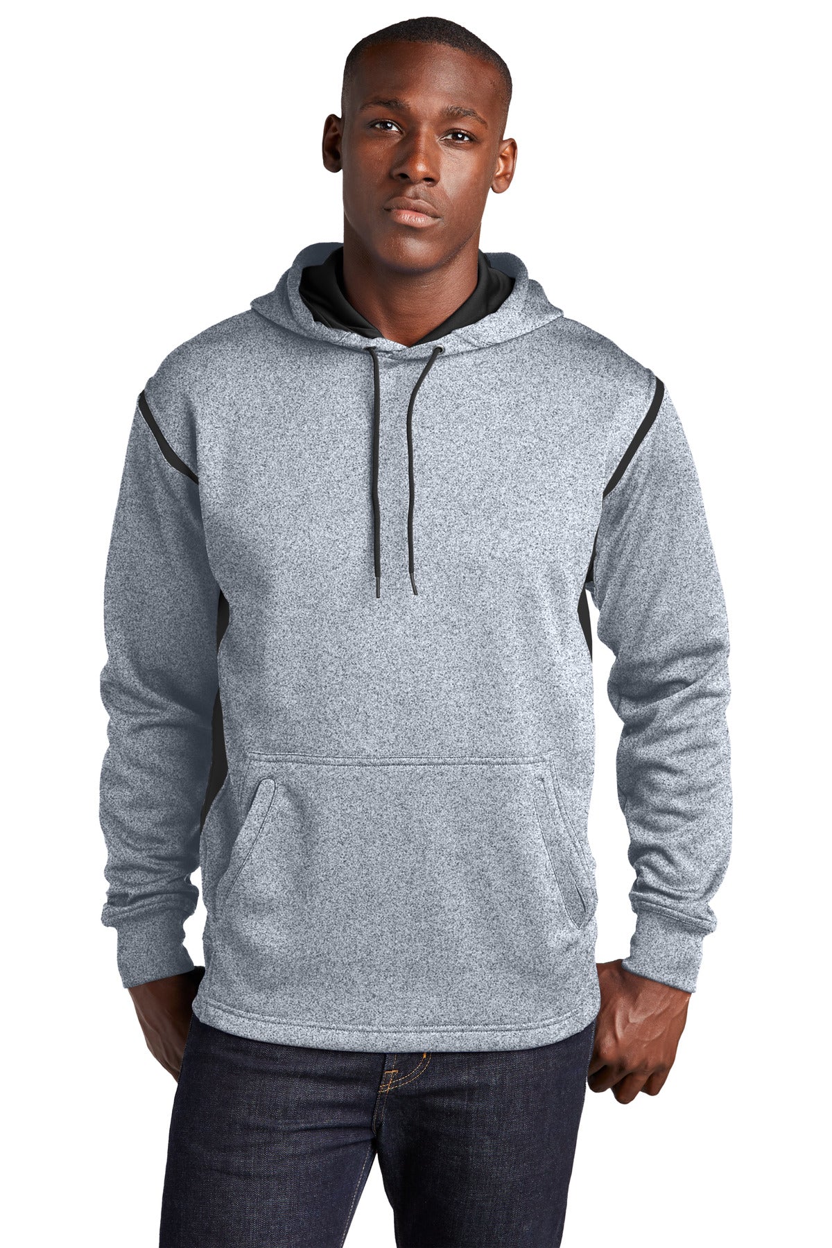 Sport-Tek ®  Tech Fleece Colorblock Hooded Sweatshirt. F246