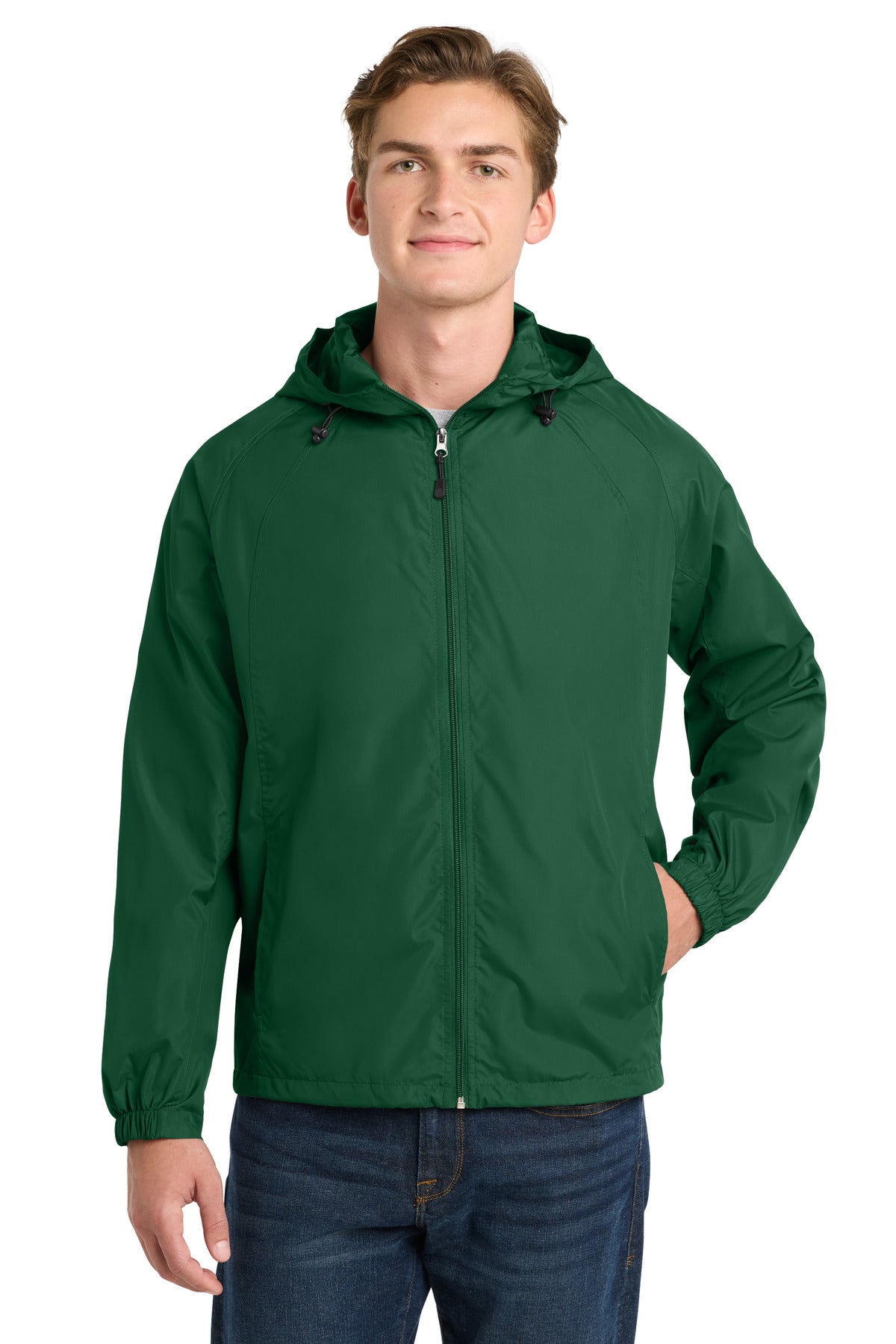 Sport-Tek ®  Hooded Raglan Jacket. JST73