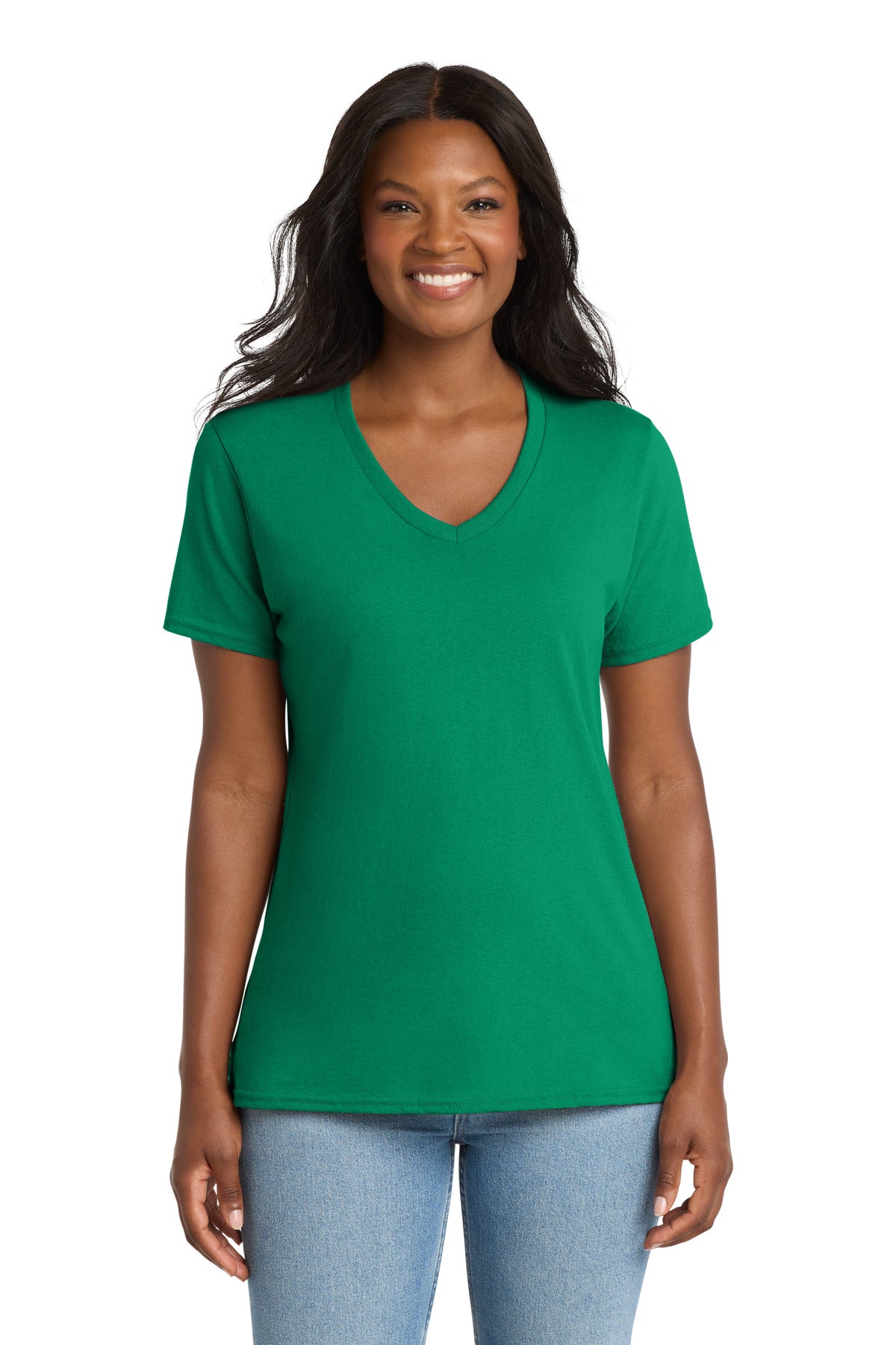 Port & Co ™  Women's Core Cotton V-Neck Tee. LPC54V