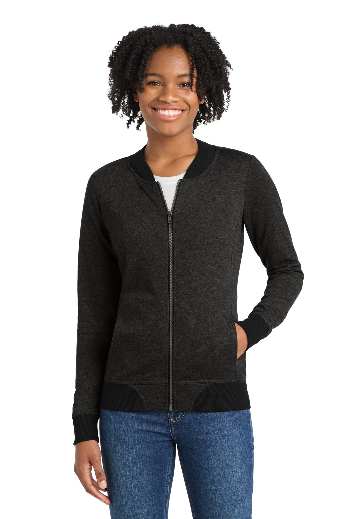 Sport-Tek  ®  Women's Lightweight French Terry Bomber LST274