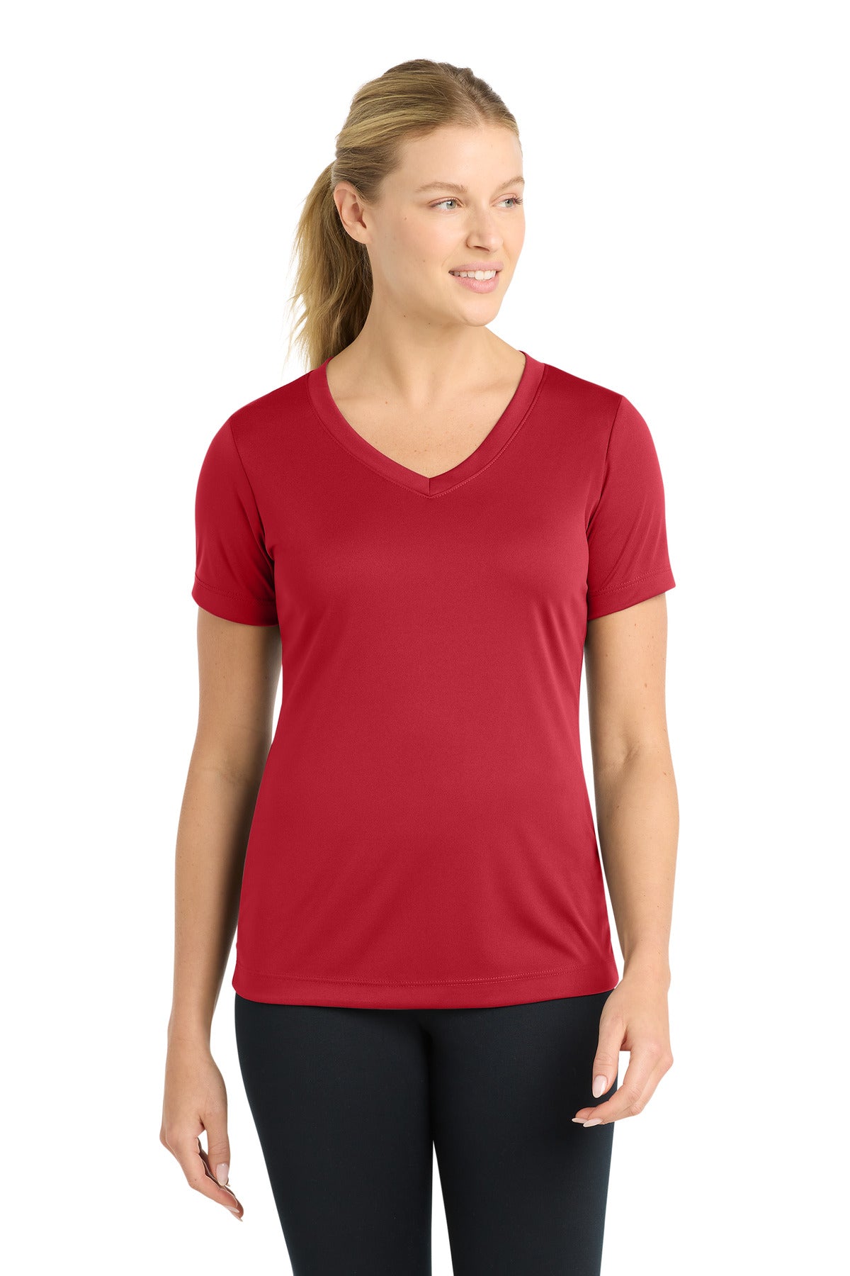 Sport-Tek ®  Women's PosiCharge ®  Competitor™ V-Neck Tee. LST353