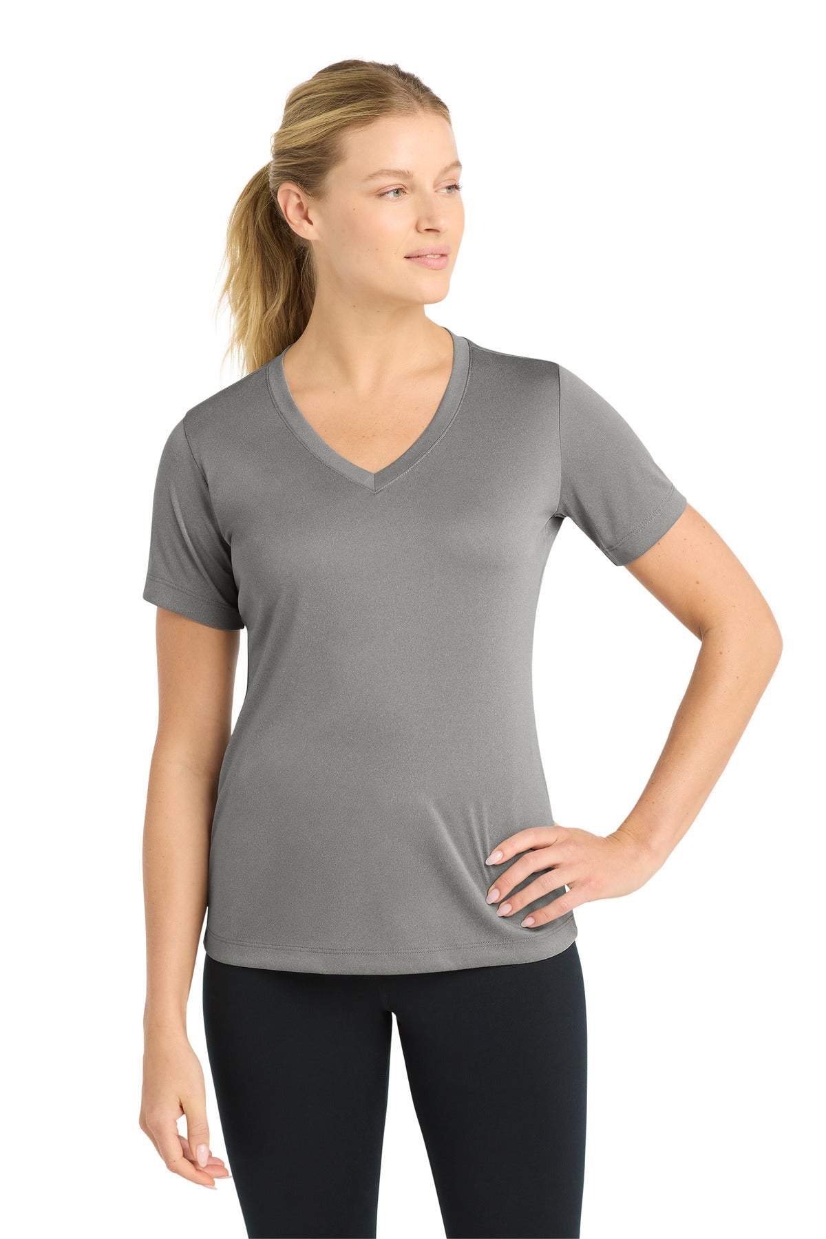 Sport-Tek ®  Women's PosiCharge ®  Competitor™ V-Neck Tee. LST353