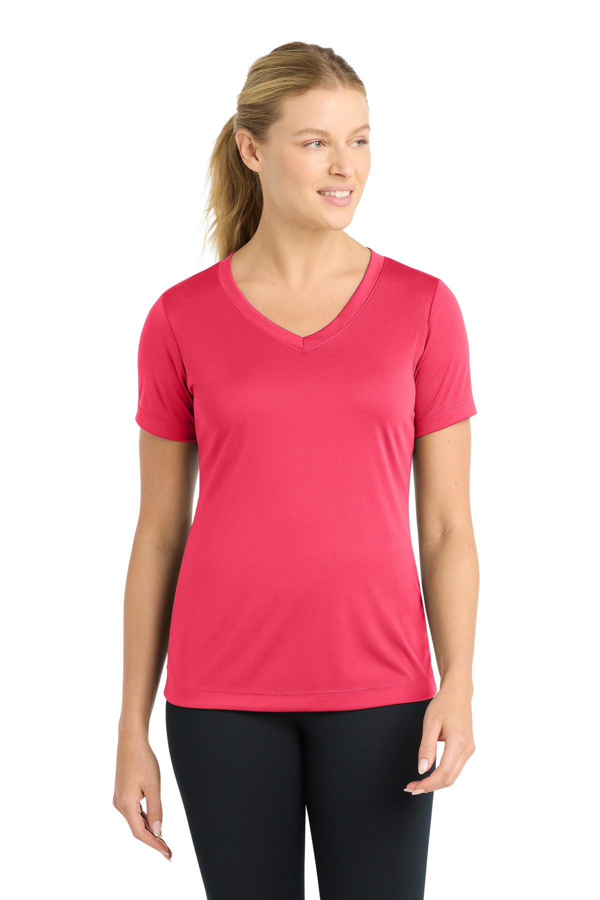 Sport-Tek ®  Women's PosiCharge ®  Competitor™ V-Neck Tee. LST353