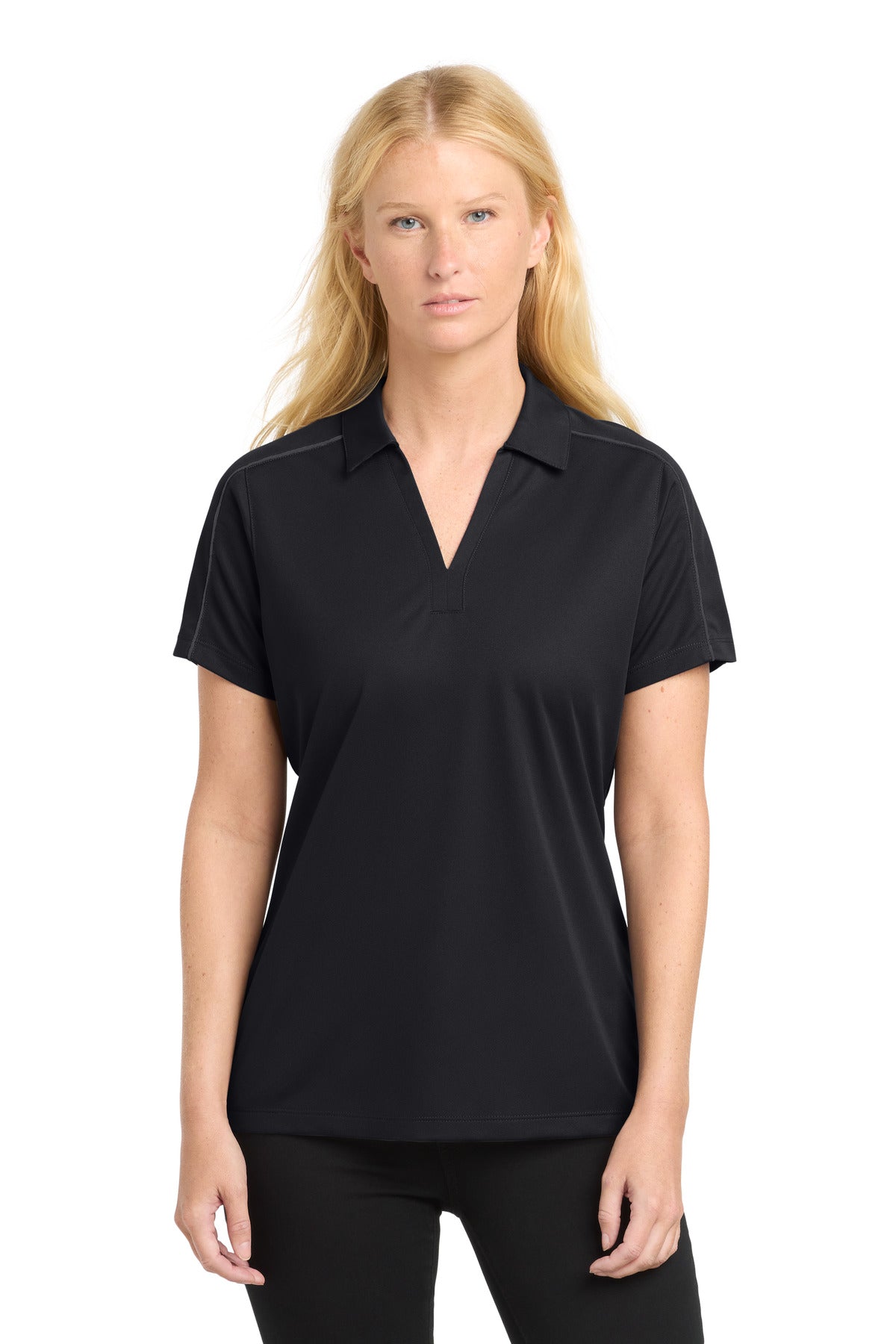 Sport-Tek ®  Women's Micropique Sport-Wick ®  Piped Polo. LST653