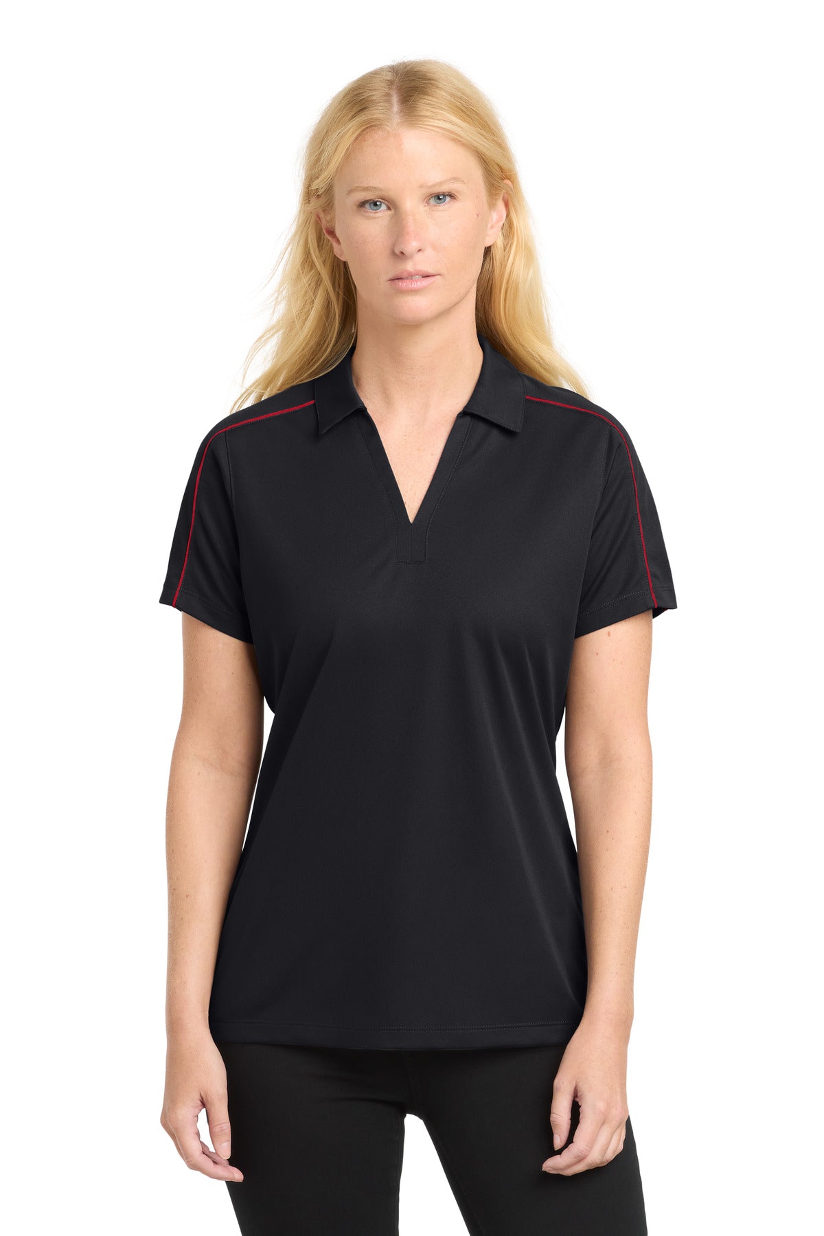 Sport-Tek ®  Women's Micropique Sport-Wick ®  Piped Polo. LST653