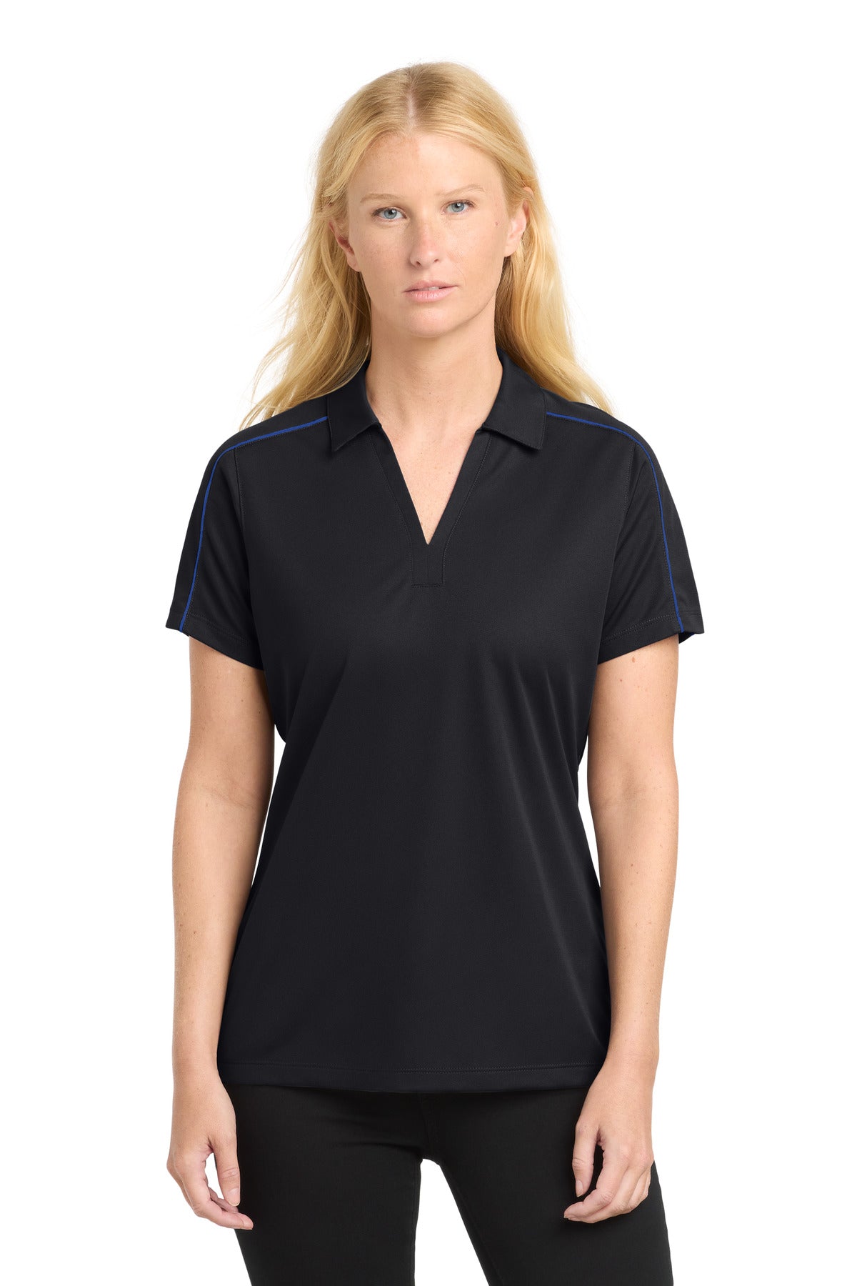 Sport-Tek ®  Women's Micropique Sport-Wick ®  Piped Polo. LST653