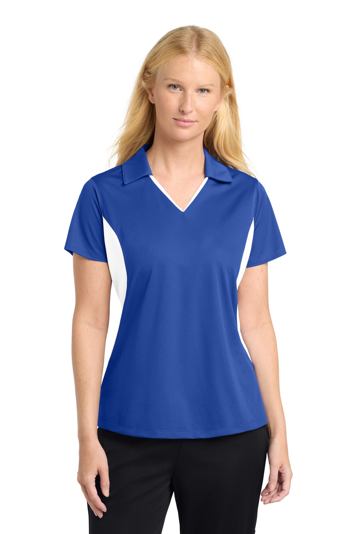 Sport-Tek ®  Women's Side Blocked Micropique Sport-Wick ®  Polo. LST655
