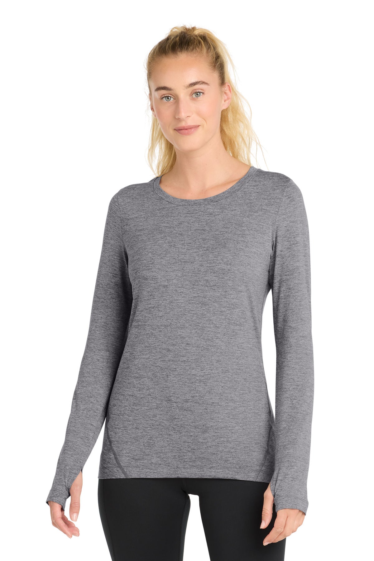 Sport-Tek  ®  Women's Exchange 1.5 Long Sleeve Crew. LST710