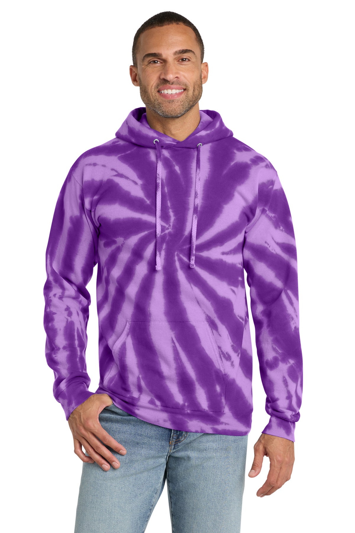 Port & Co ™  Tie-Dye Pullover Hooded Sweatshirt. PC146