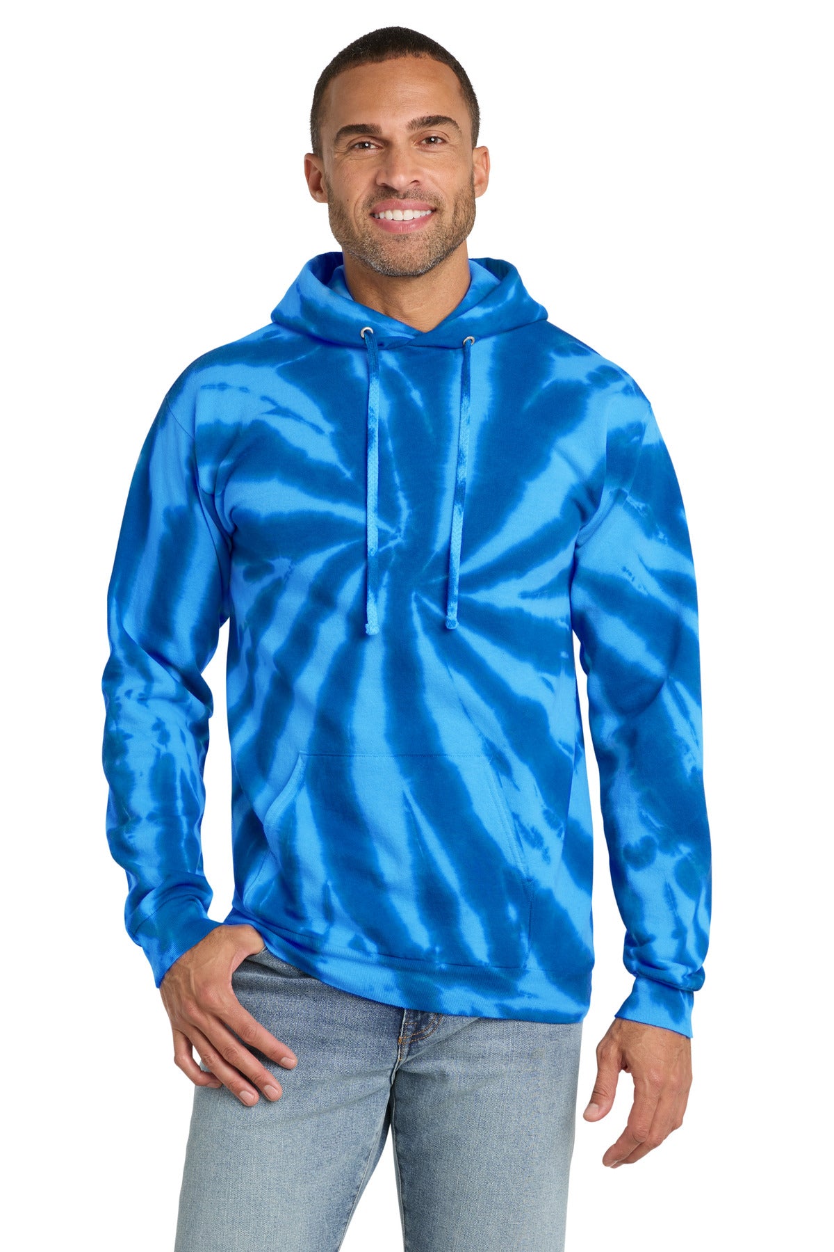 Port & Co ™  Tie-Dye Pullover Hooded Sweatshirt. PC146