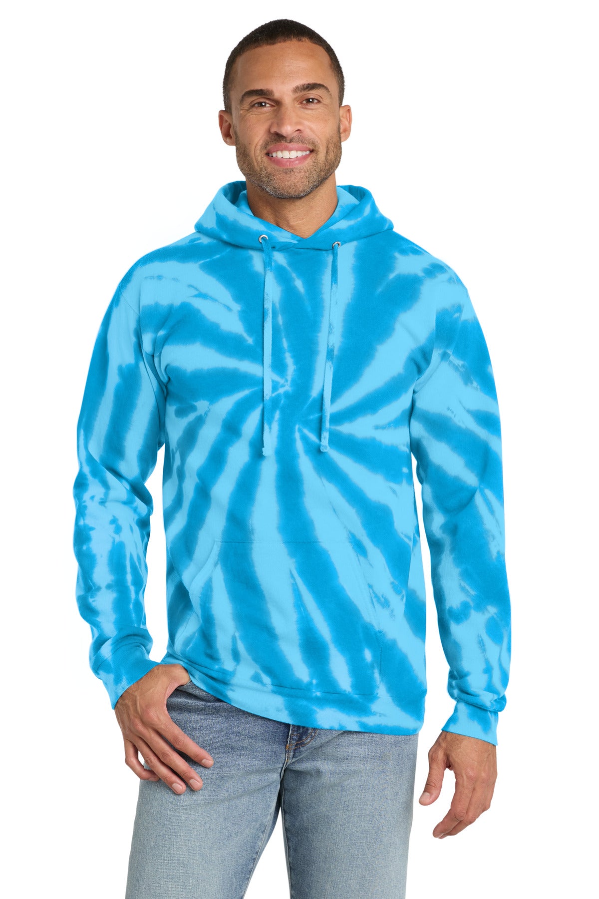 Port & Co ™  Tie-Dye Pullover Hooded Sweatshirt. PC146