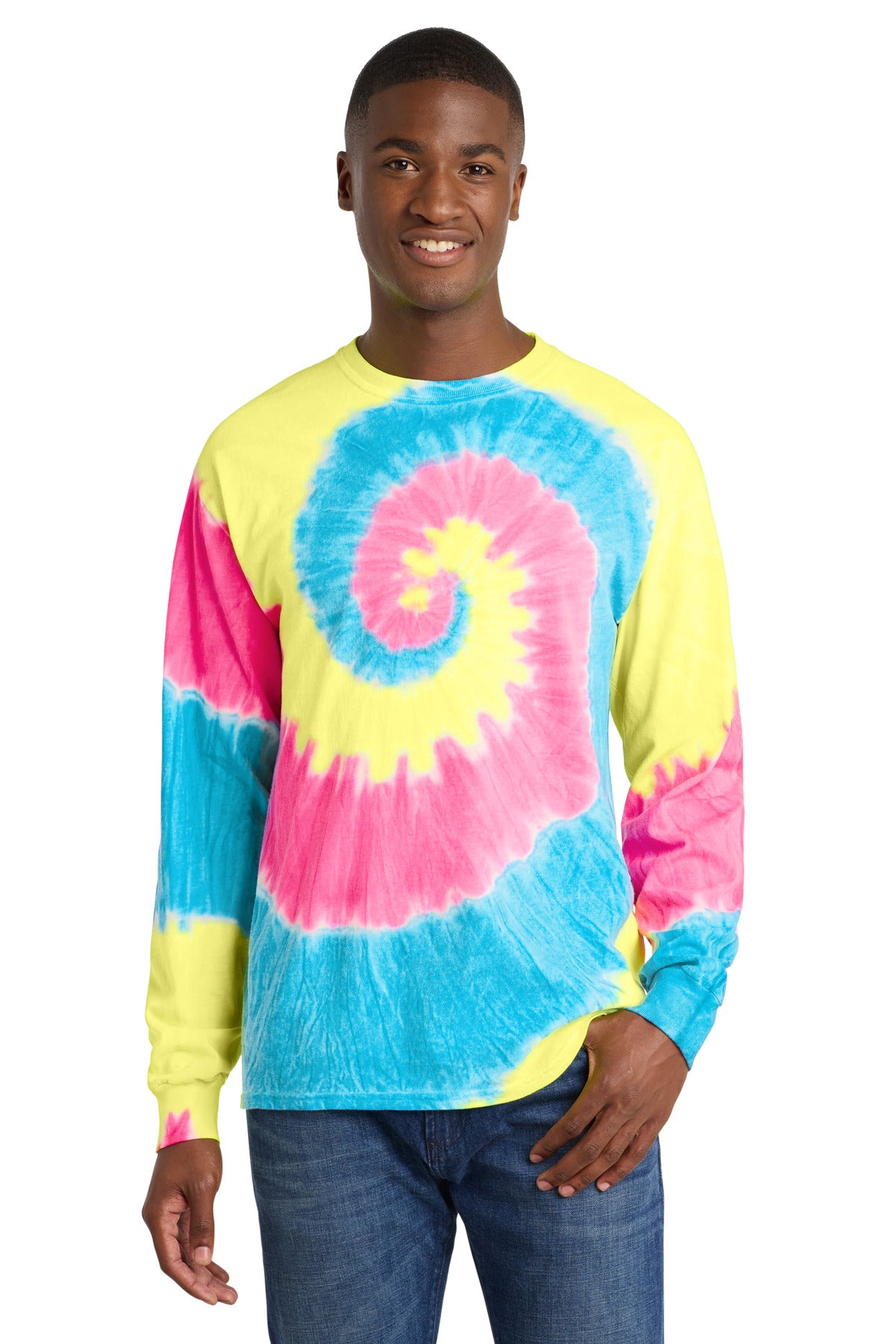 Port & Co ™  Tie-Dye Long Sleeve Tee.  PC147LS