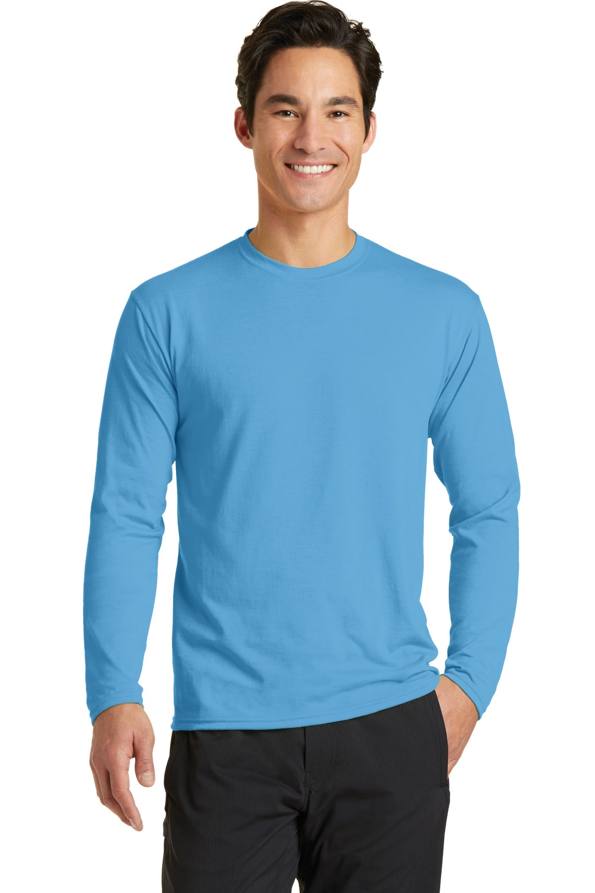 Port & Co ™  Long Sleeve Performance Blend Tee. PC381LS