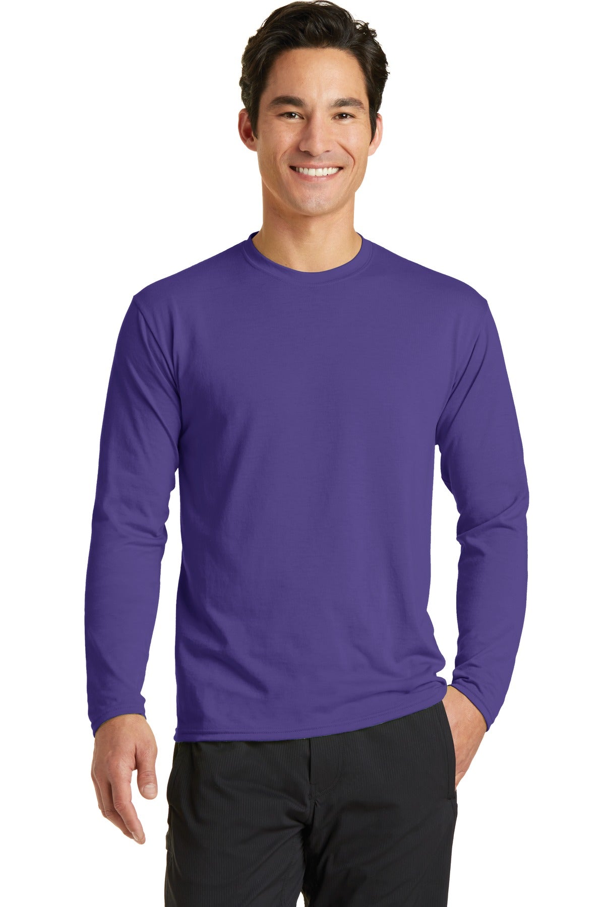 Port & Co ™  Long Sleeve Performance Blend Tee. PC381LS