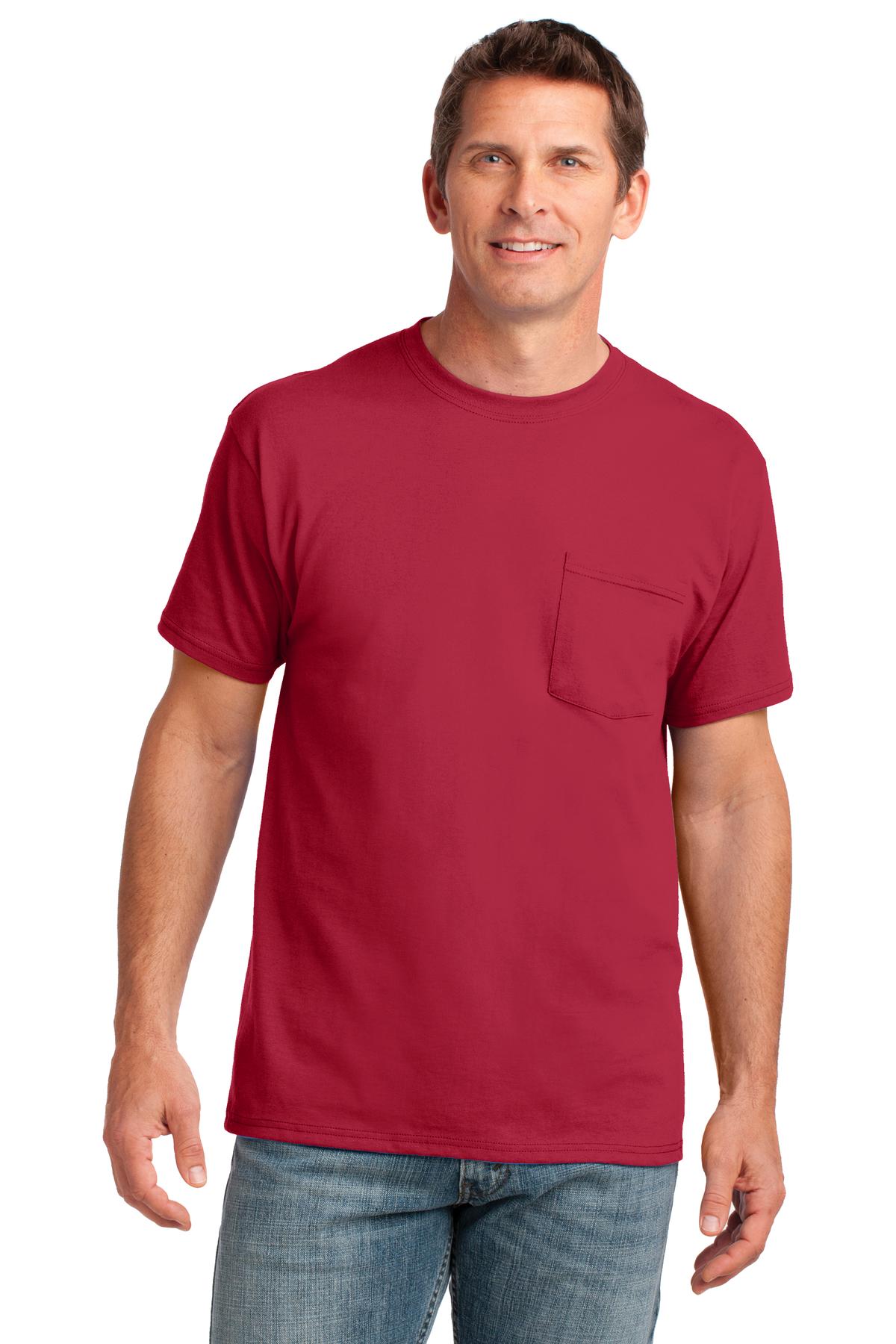 Port & Co ™  Core Cotton Pocket Tee. PC54P