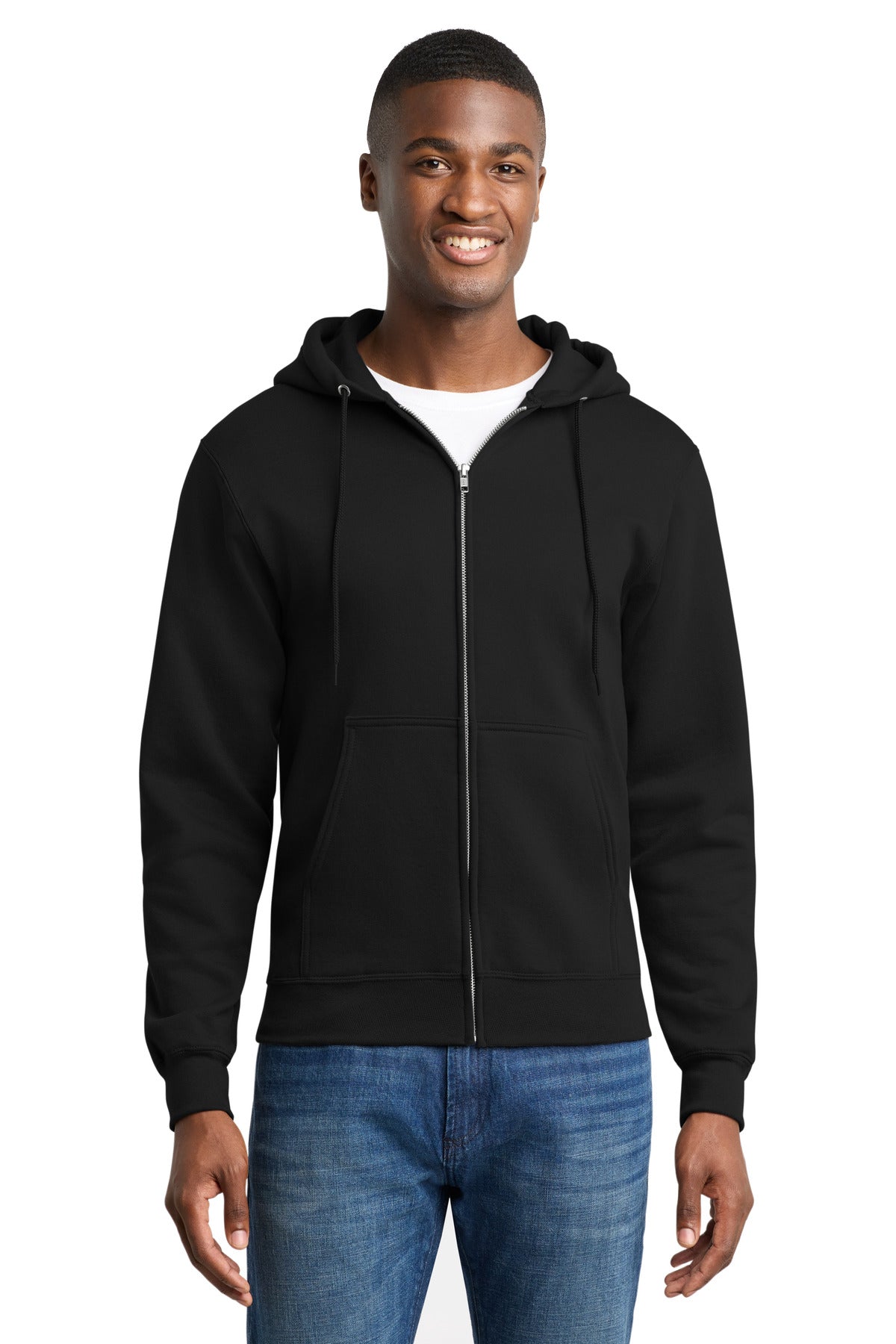 Port & Co ™  Core Fleece Full-Zip Hooded Sweatshirt. PC78ZH