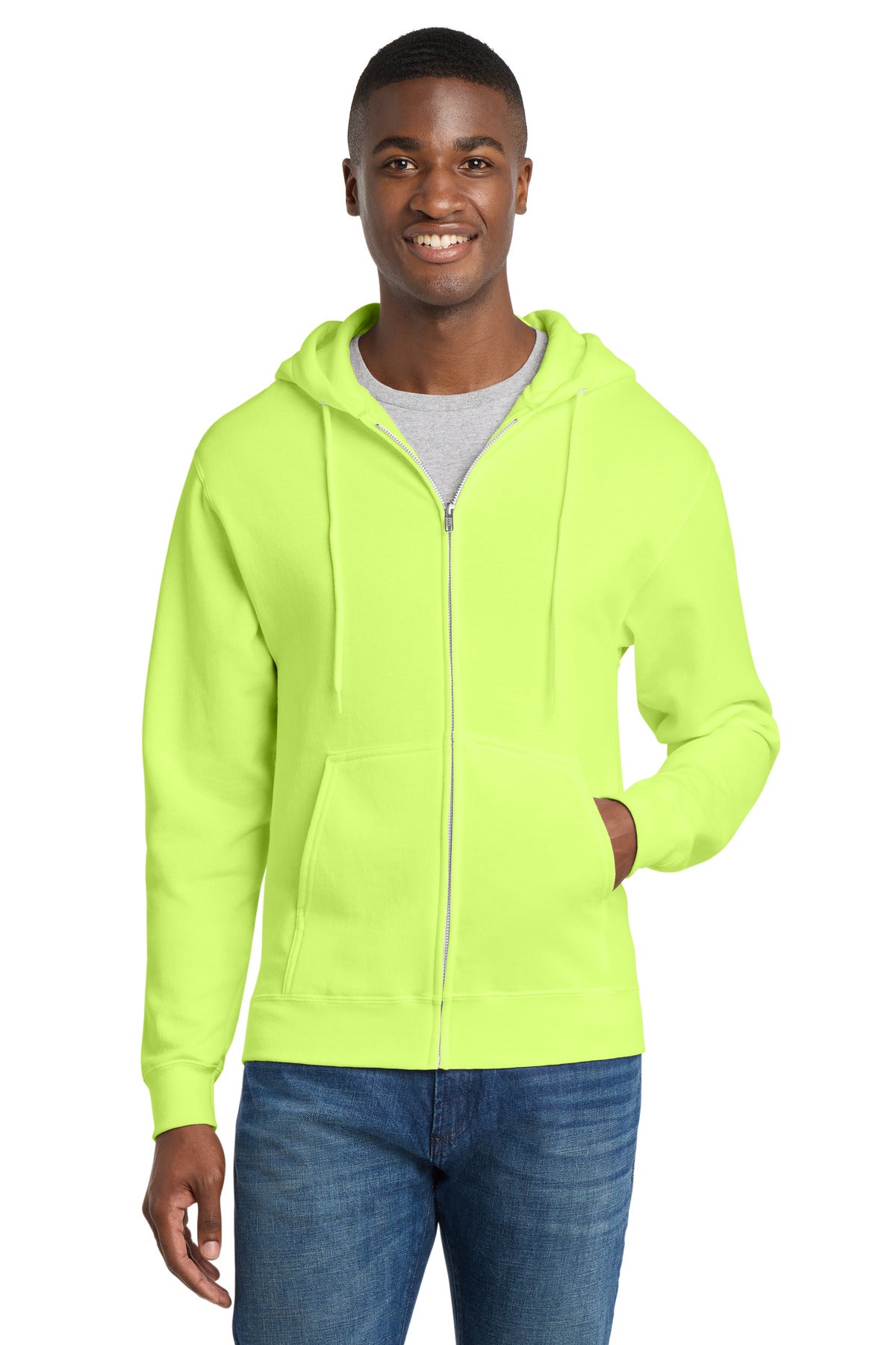 Port & Co ™  Core Fleece Full-Zip Hooded Sweatshirt. PC78ZH