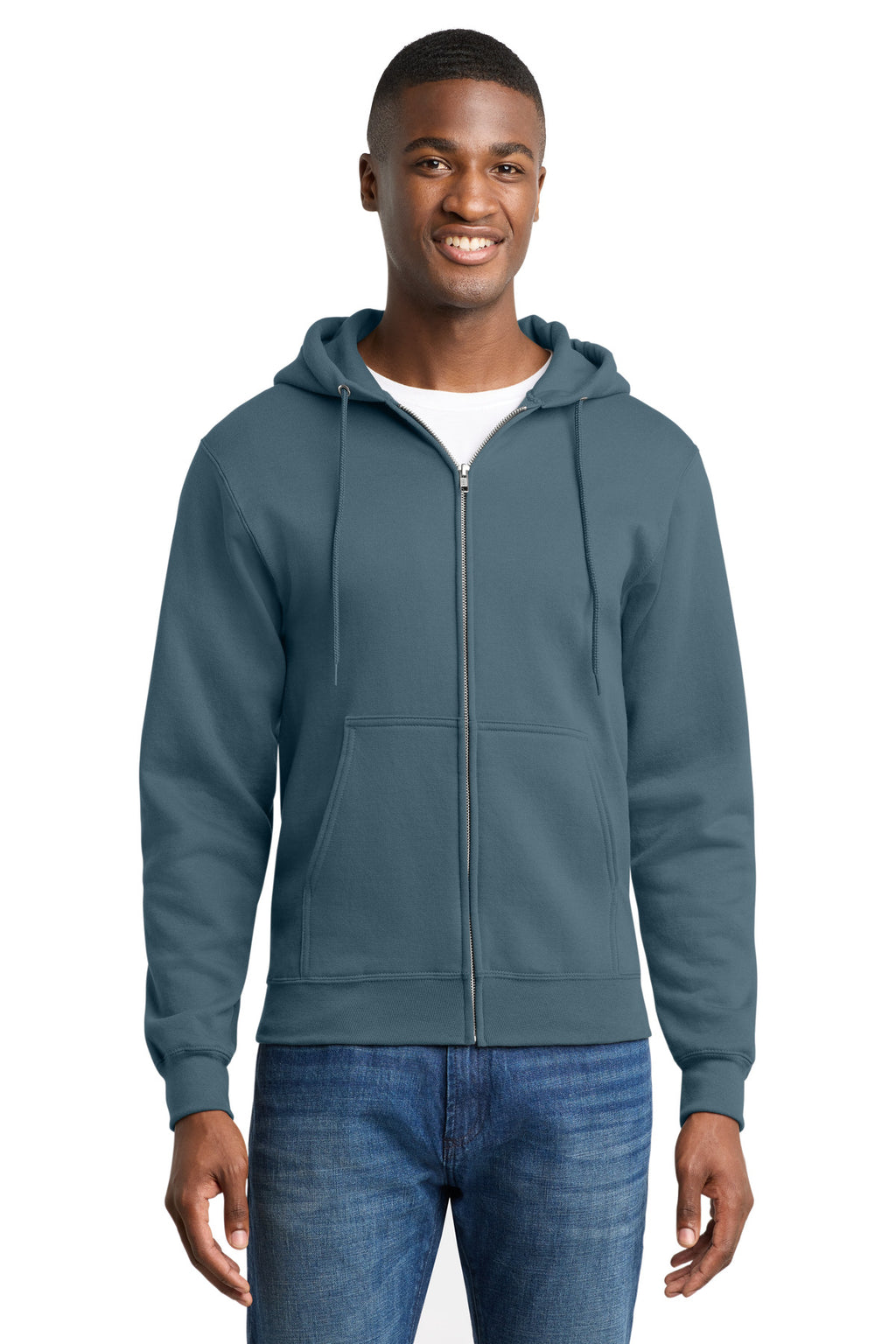 Port & Co ™  Core Fleece Full-Zip Hooded Sweatshirt. PC78ZH