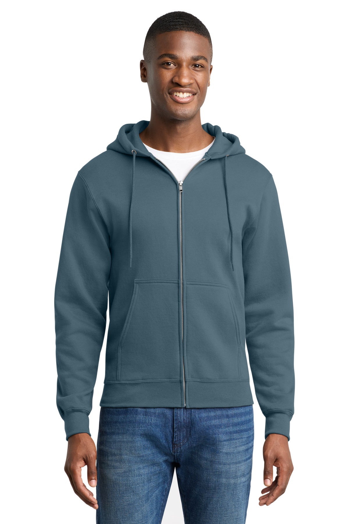 Port & Co ™  Core Fleece Full-Zip Hooded Sweatshirt. PC78ZH