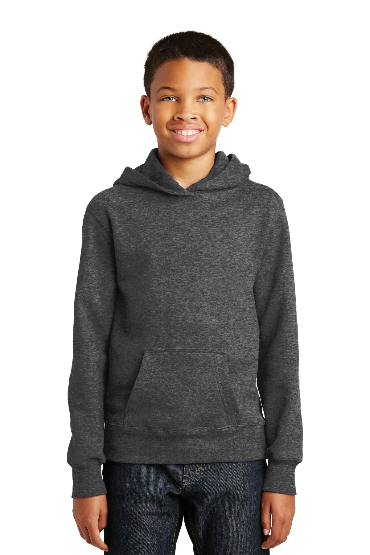 Port & Co ™  Youth Fan Favorite Fleece Pullover Hooded Sweatshirt. PC850YH