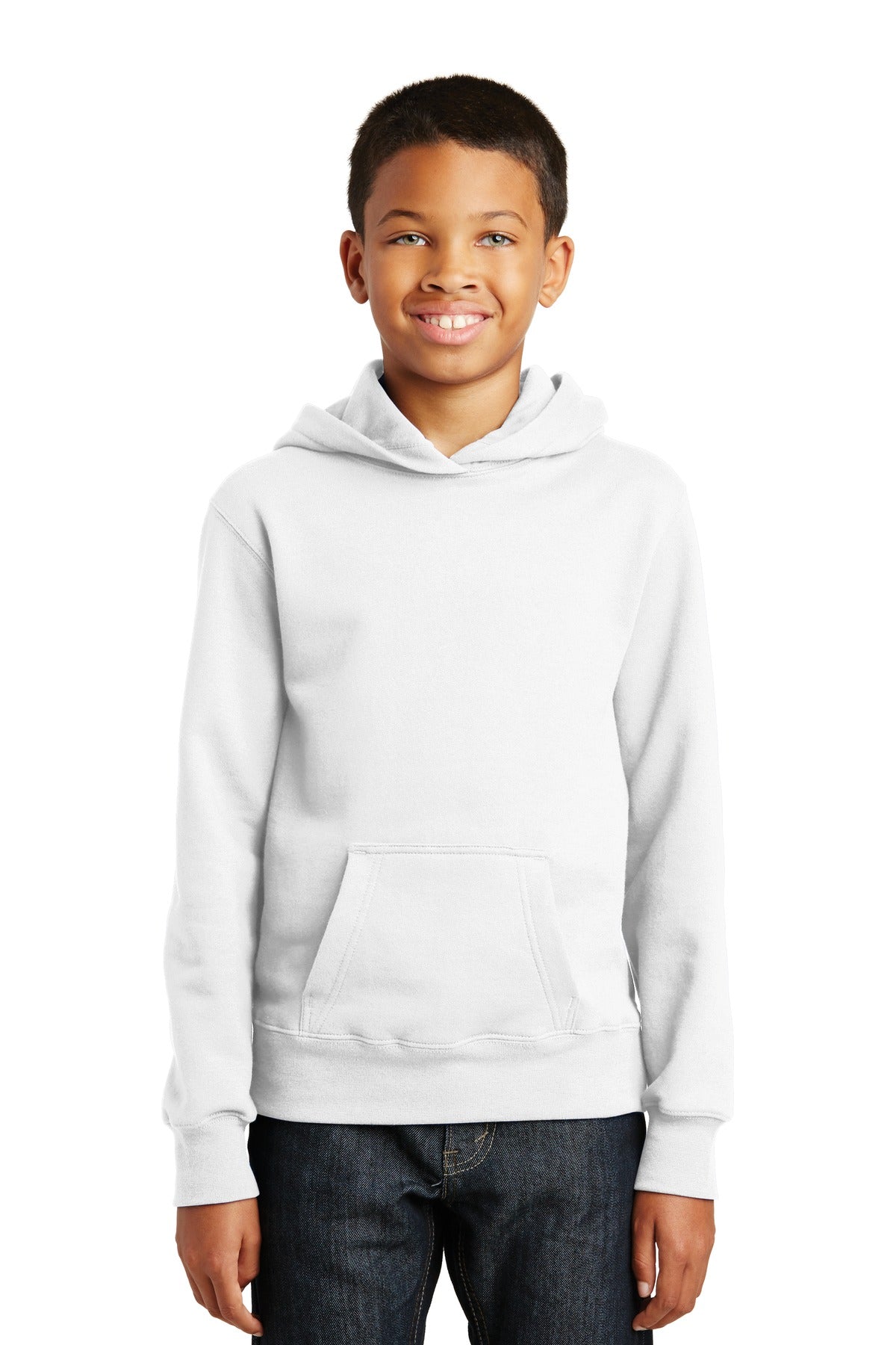Port & Co ™  Youth Fan Favorite Fleece Pullover Hooded Sweatshirt. PC850YH