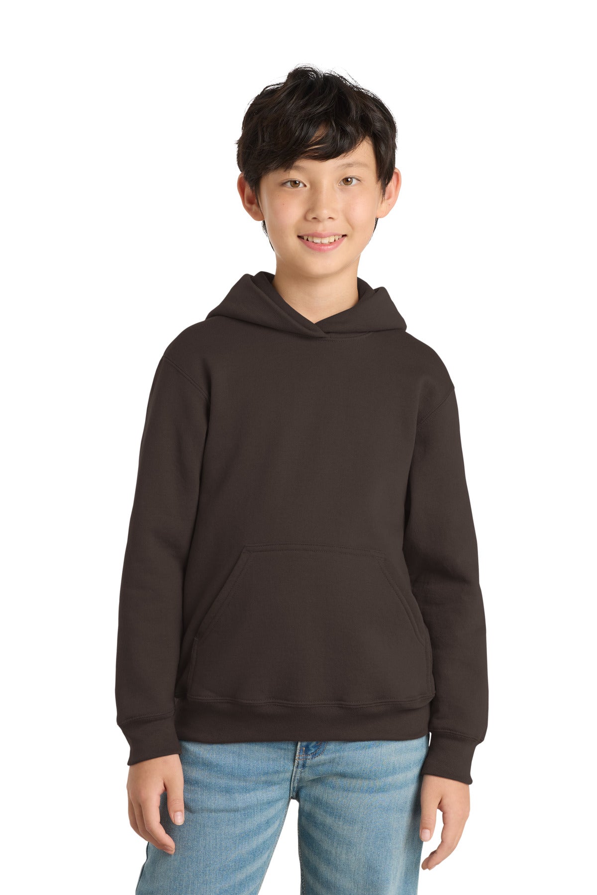 Port & Co ™  Youth Core Fleece Pullover Hooded Sweatshirt.  PC90YH