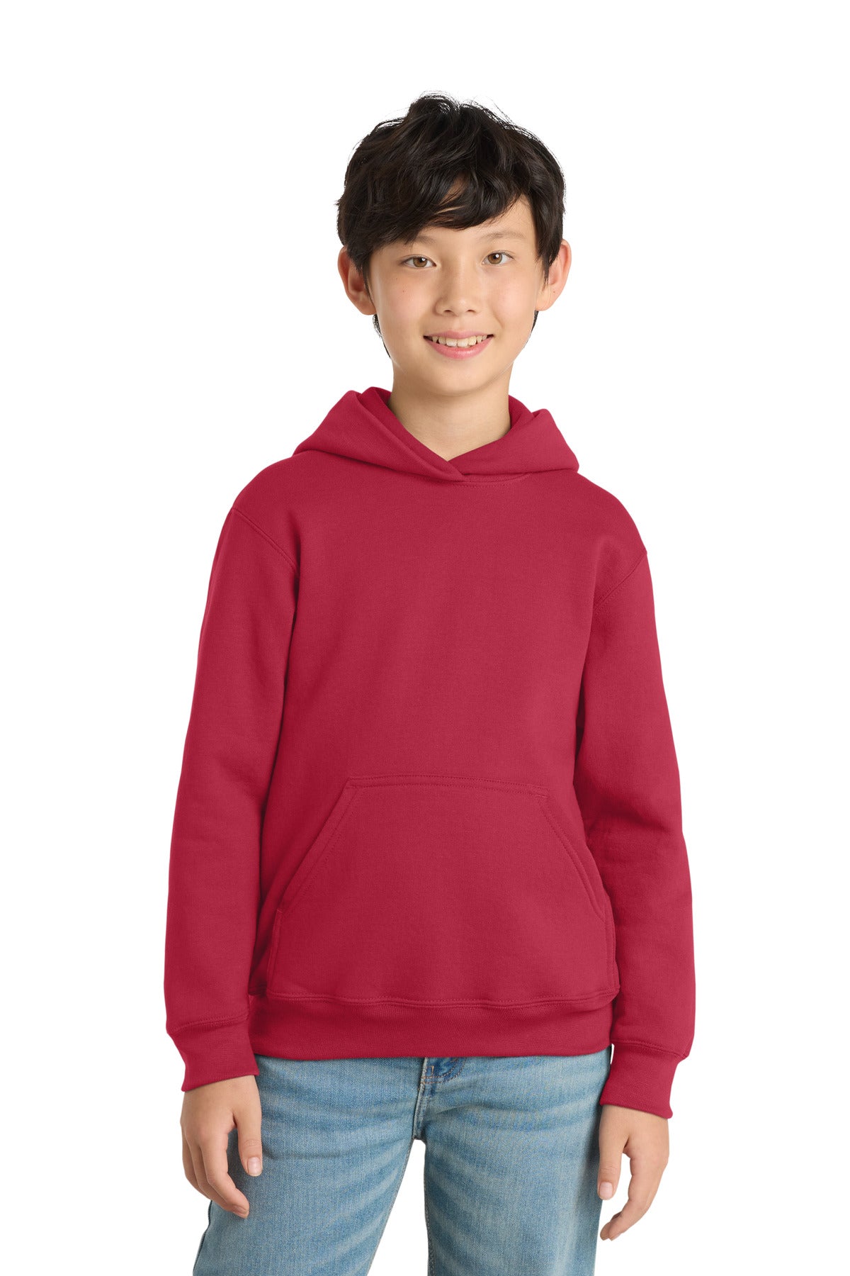 Port & Co ™  Youth Core Fleece Pullover Hooded Sweatshirt.  PC90YH