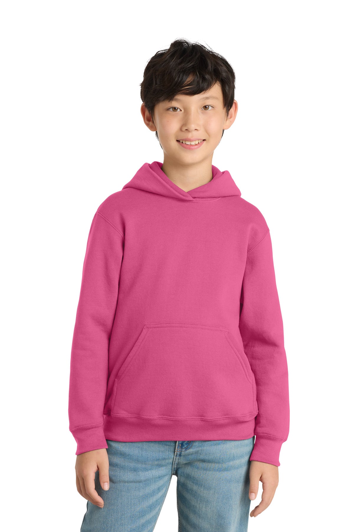Port & Co ™  Youth Core Fleece Pullover Hooded Sweatshirt.  PC90YH