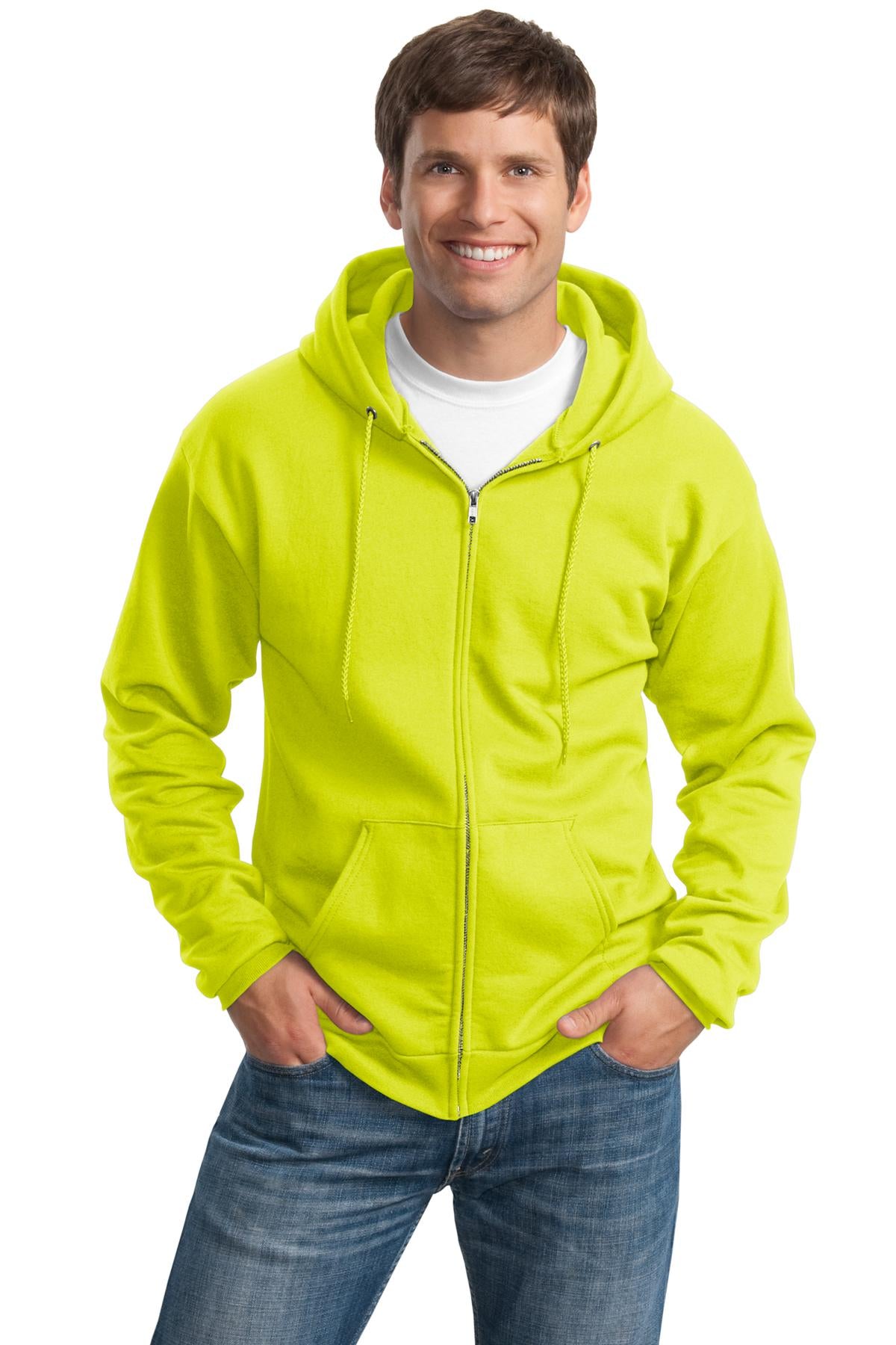 Port & Co ™  Tall Essential Fleece Full-Zip Hooded Sweatshirt. PC90ZHT
