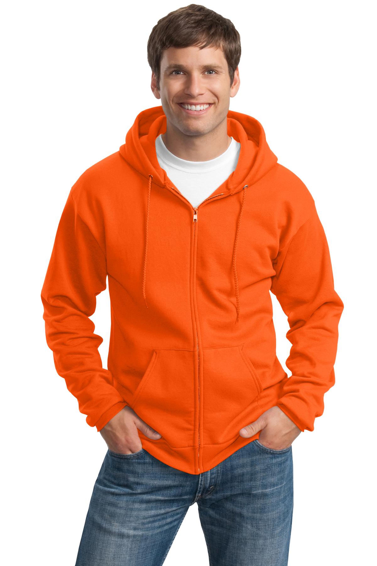 Port & Co ™  Tall Essential Fleece Full-Zip Hooded Sweatshirt. PC90ZHT