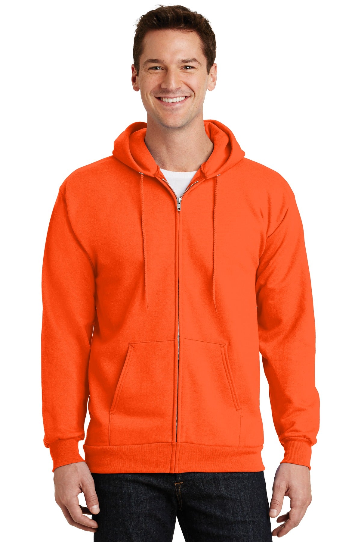 Port & Co ™  Essential Fleece Full-Zip Hooded Sweatshirt.  PC90ZH